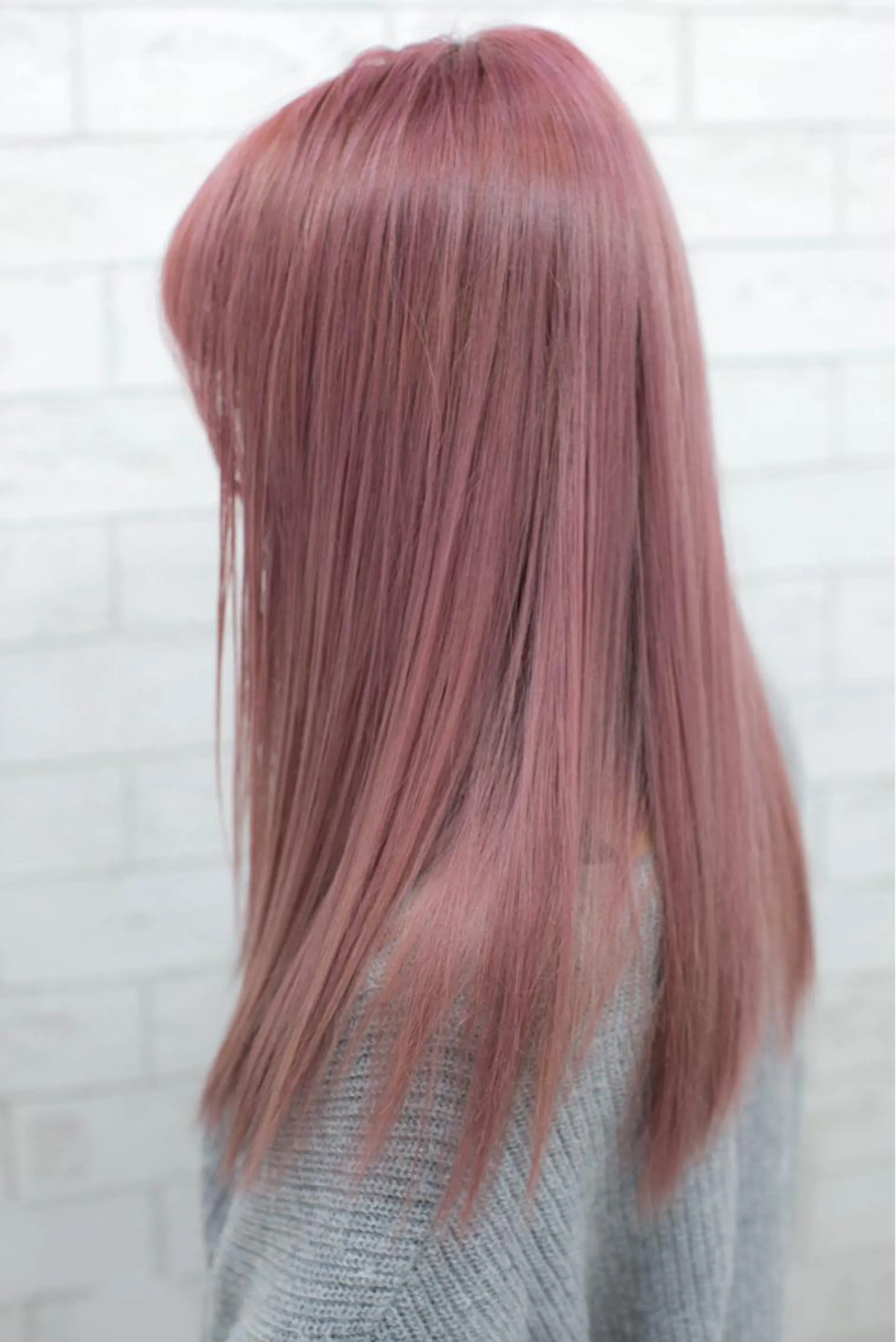 ロング カラー ベージュカラー ピンクカラー ピンクベージュ トップスタイリスト 小澤純一のヘアスタイル