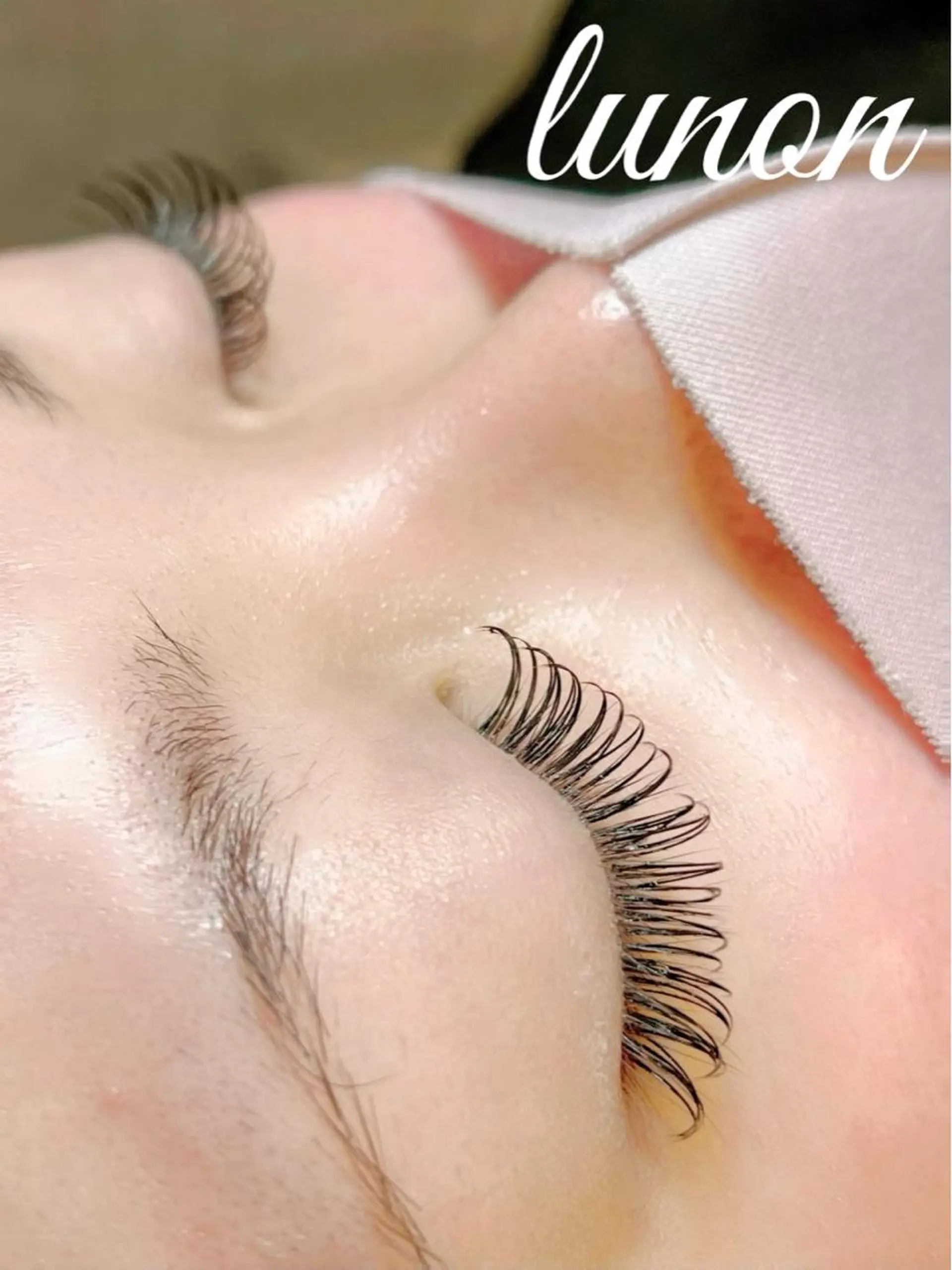 マツエク・マツパ Dカール フラットラッシュ Lunon にしむらのマツエク・マツパデザイン