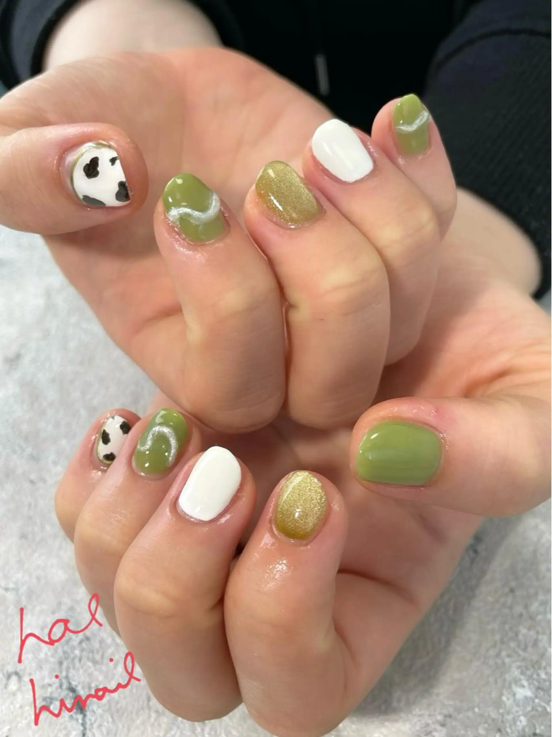 ネイル マグネットネイル はるひな ねいるのネイルデザイン