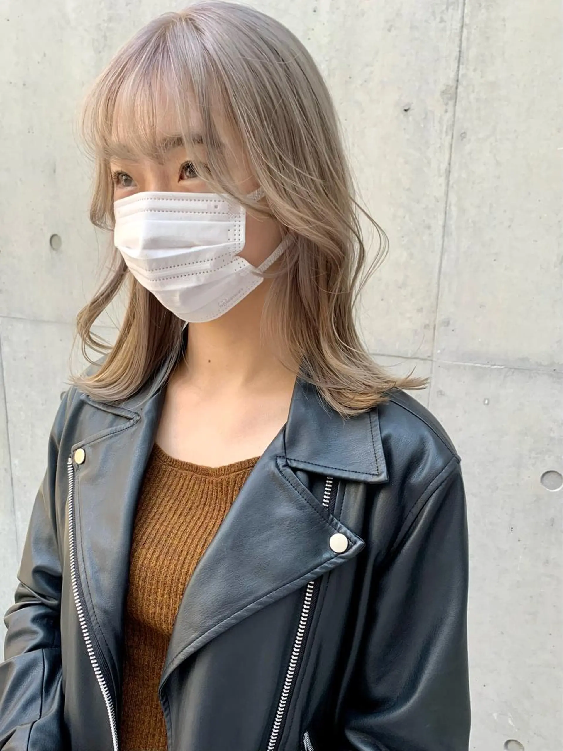 ミディアム カラー ヘアアレンジ ハイトーン/美髪矯正 🍃大江拓実のヘアスタイル