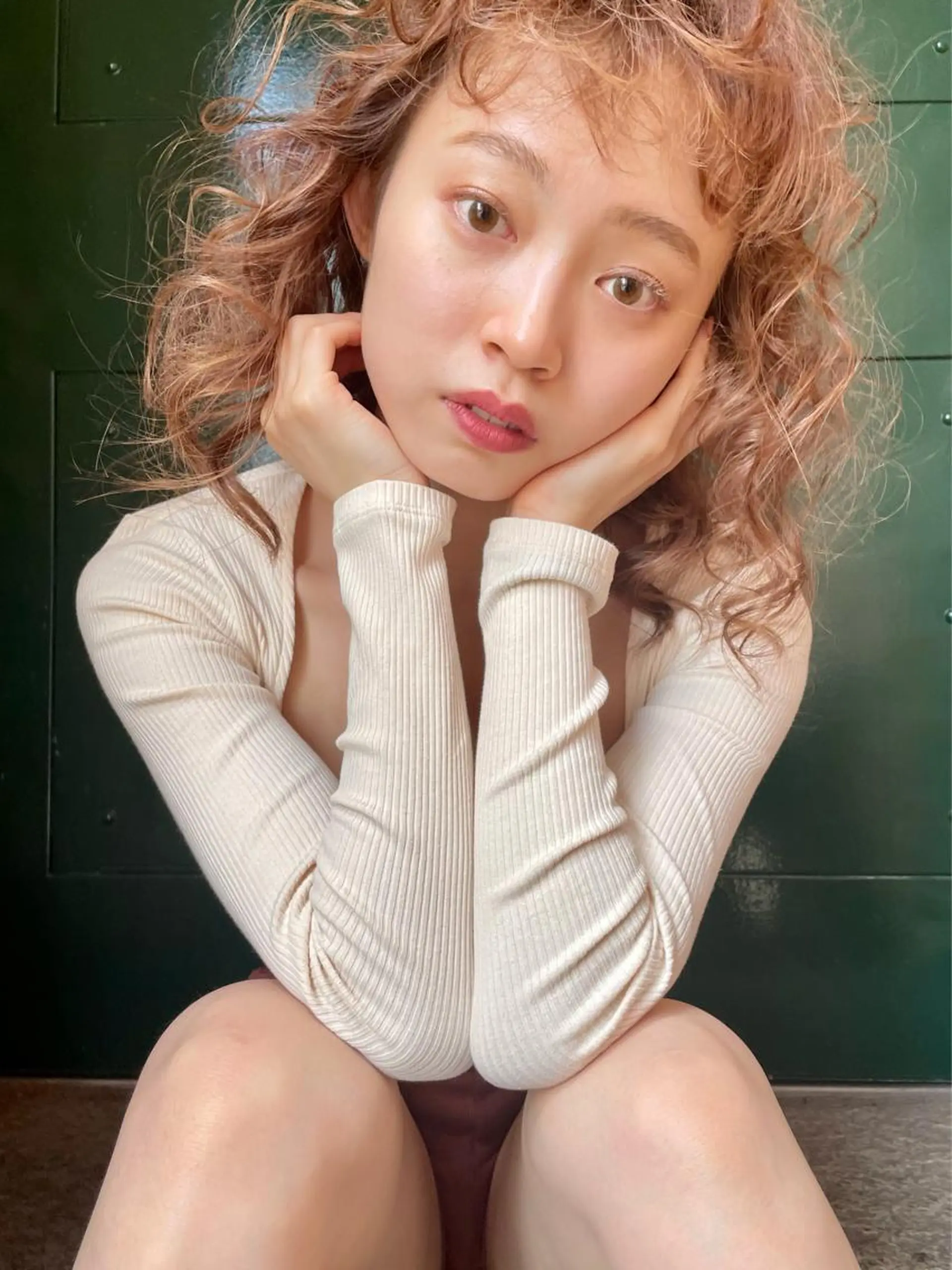 ミディアム カラー パーマ spooopy所属・🕊大垣 めぐみ🕊のヘアスタイル