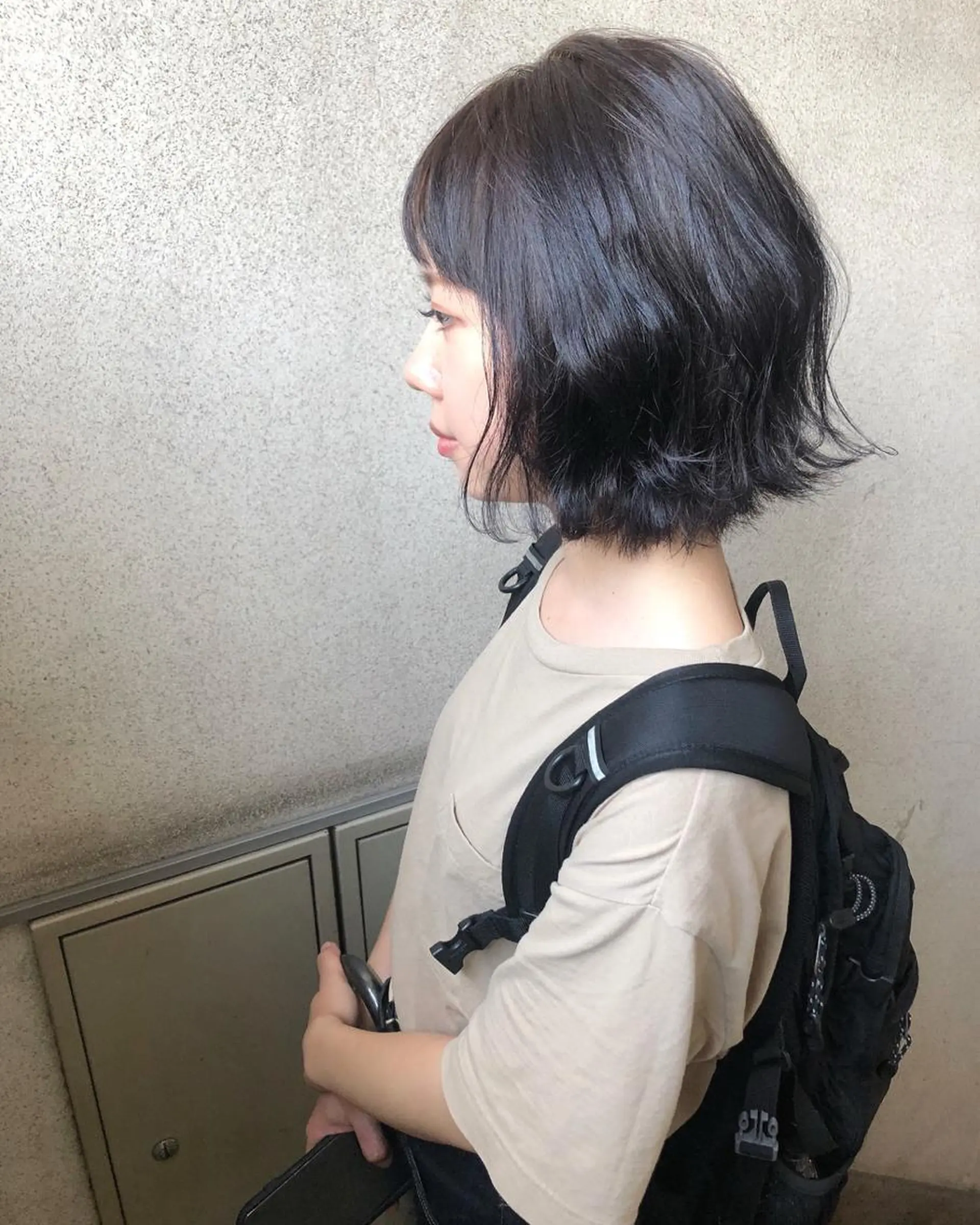 ミディアム カラー ヘアアレンジ ハイライトカラー ネイビーカラー ハイライト salowin JIYUGAOKA所属・マンツーマン半個室 tamuraのヘアスタイル