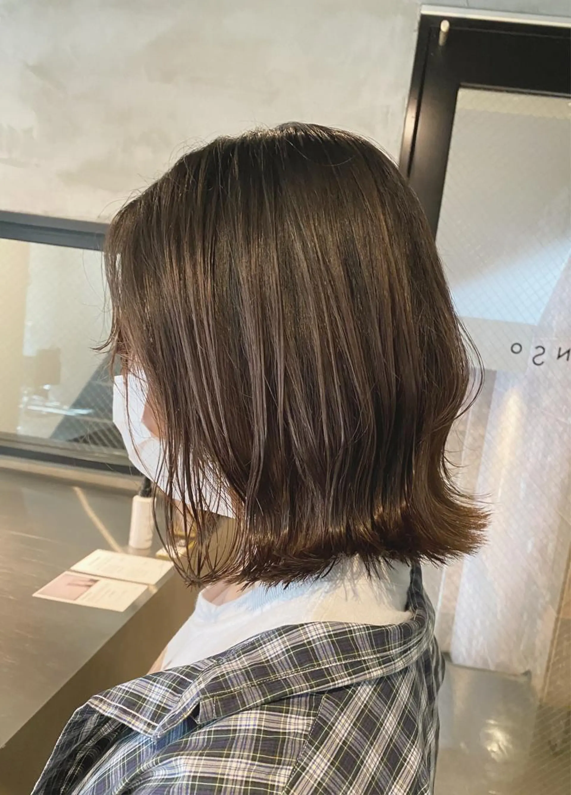 ミディアム カット ヘアカラー トリートメント 艶髪/髪質改善/ MONSO山本のヘアスタイル