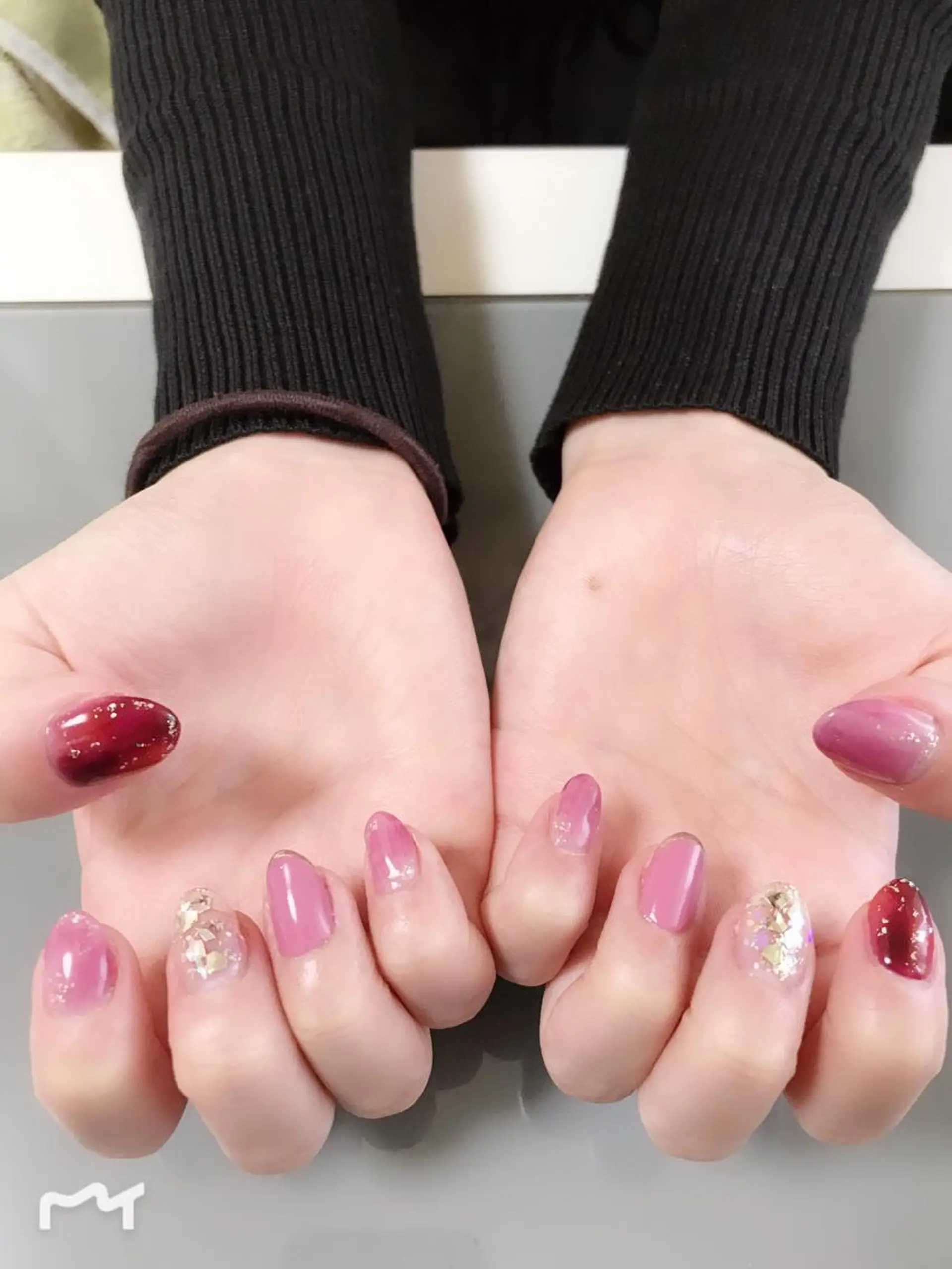 ネイル ニュアンスネイル ピンク ハンドネイル Masuko Yasukaのネイルデザイン