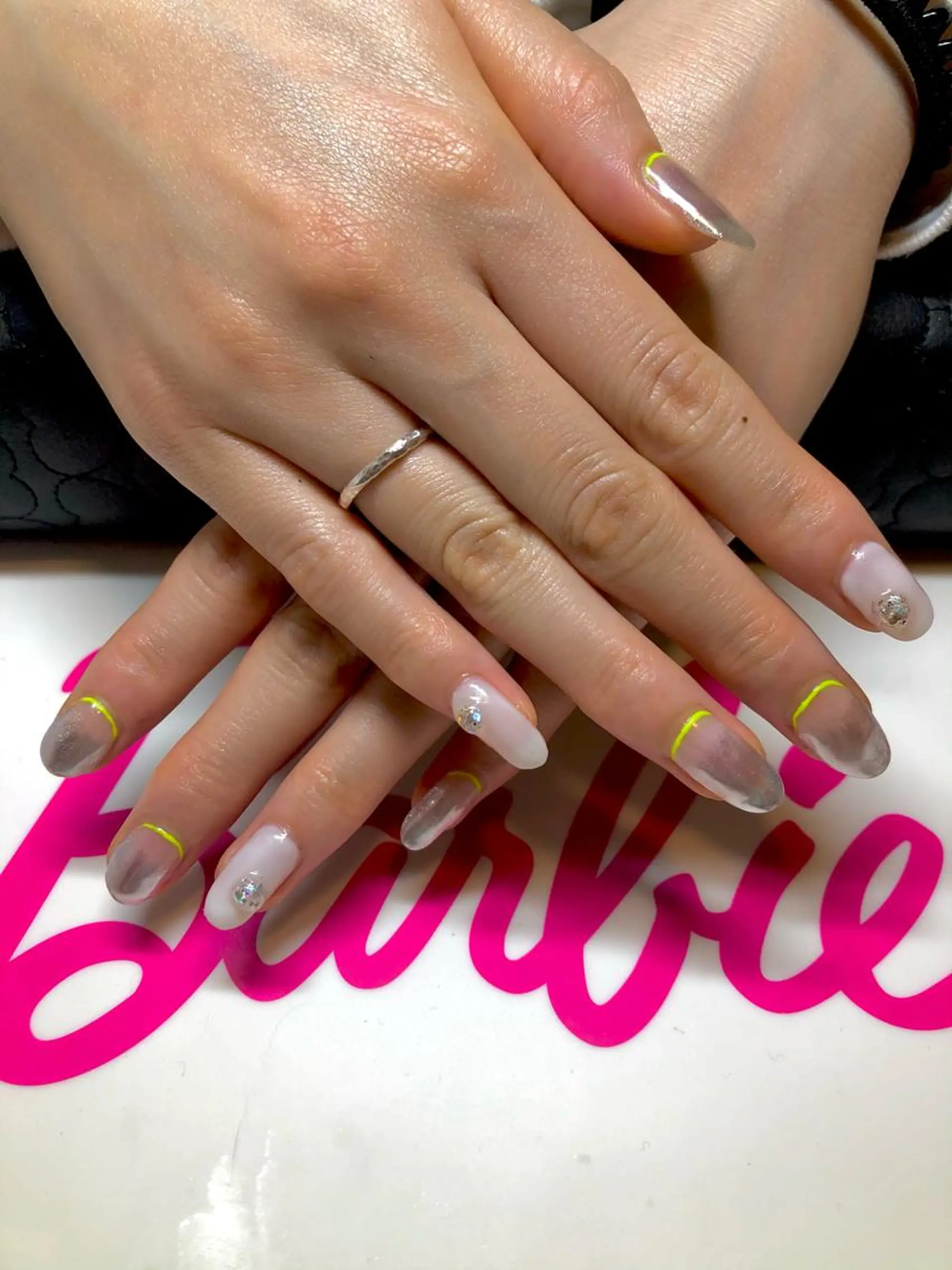 セミロング ネイル Home salon Rのネイルデザイン