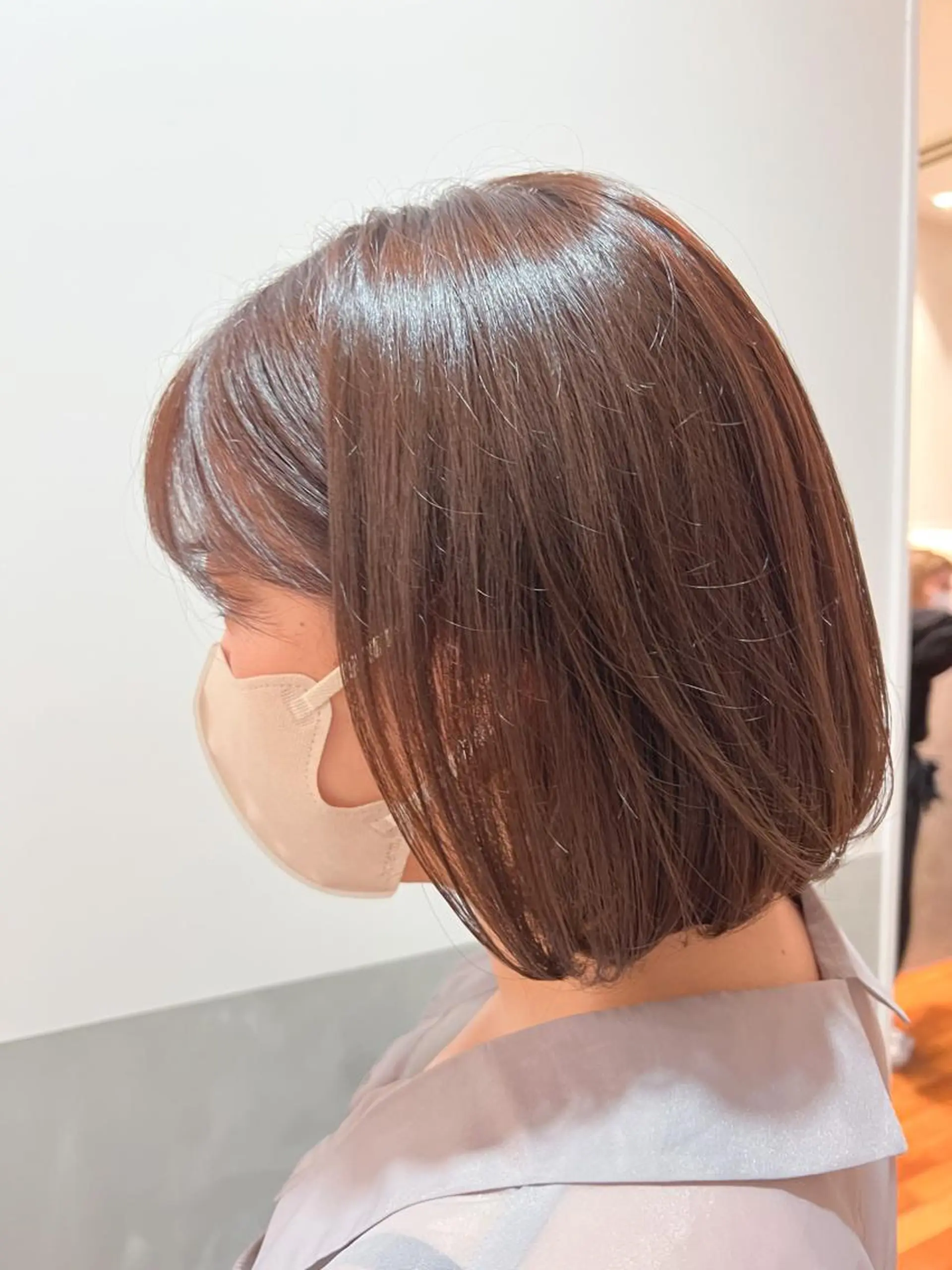 ミディアム カラー グレージュ カット ヘアカラー メンズカット曲がる 縮毛矯正佐々木タクマのヘアスタイル