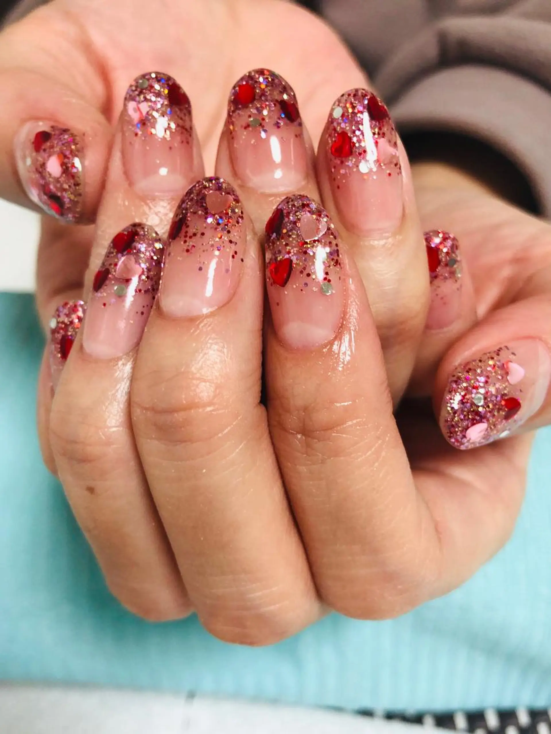 ネイル ハート バレンタイン Puameli プアメリのネイルデザイン