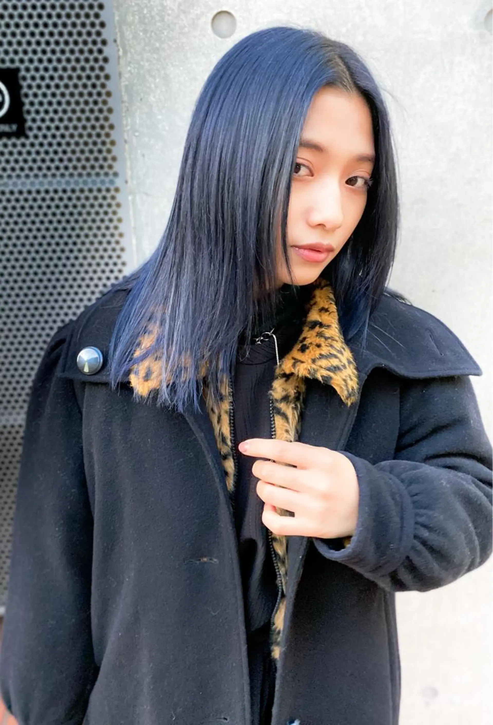 ミディアム カラー ヘアアレンジ ブルーカラー ネイビーカラー カット ヘアカラー トリートメント 竹内啓太 ボブのヘアスタイル