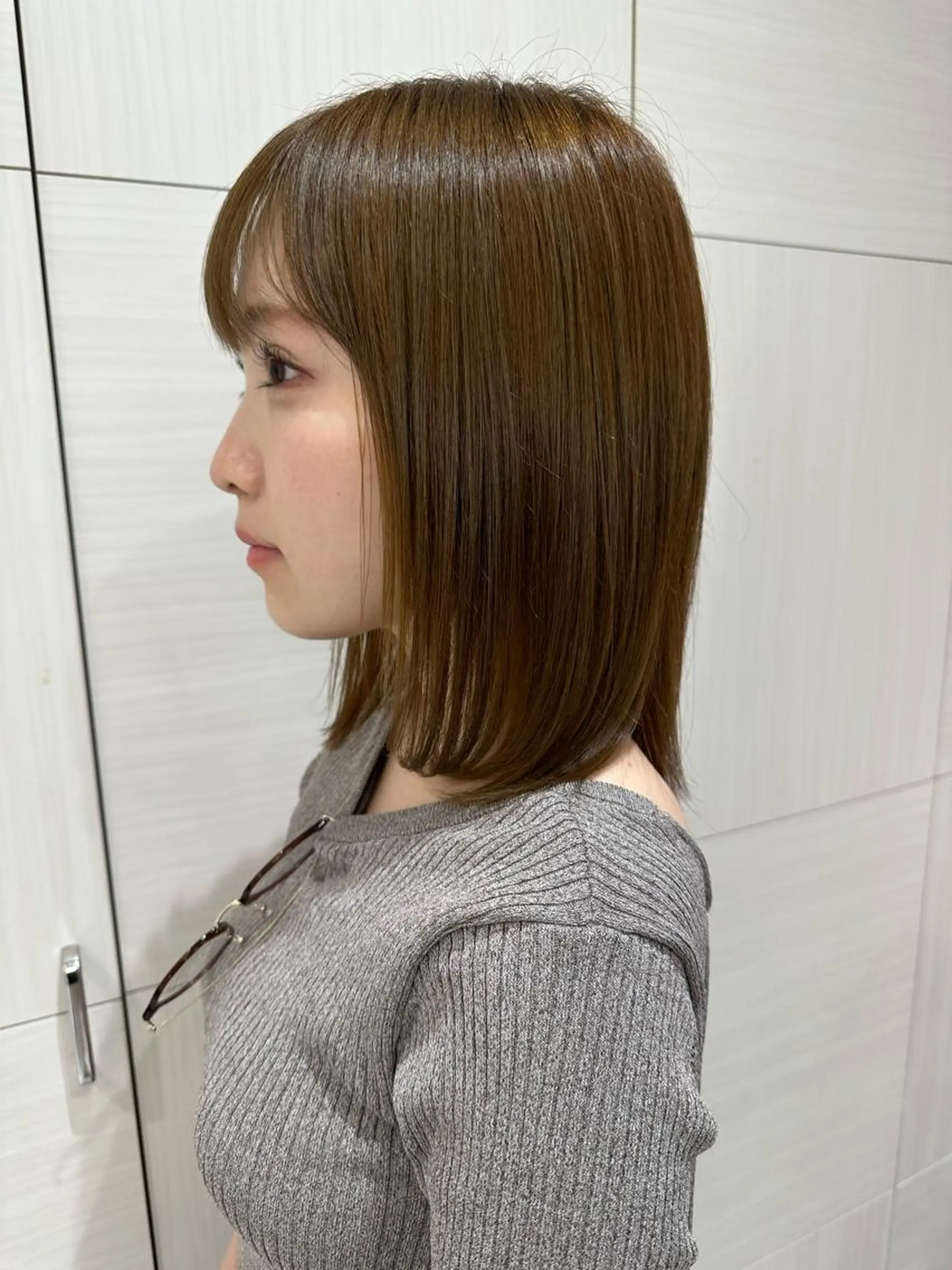 ミディアム パーマ 縮毛矯正 髪質改善縮毛矯正✨ ナリタユウヤのヘアスタイル