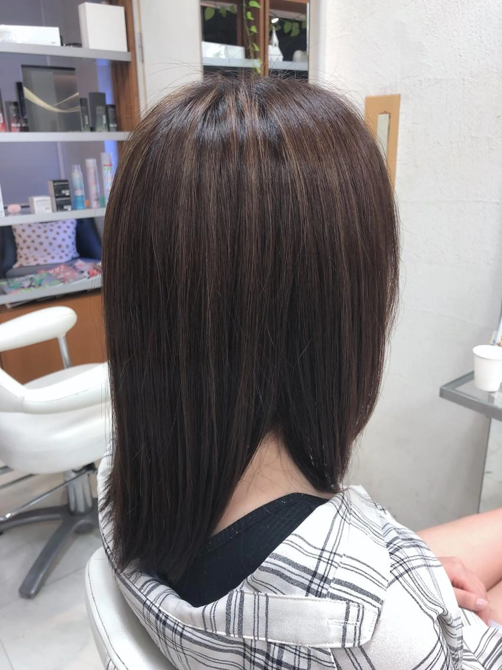 ミディアム ヘアカラー 阿部 美咲のヘアスタイル