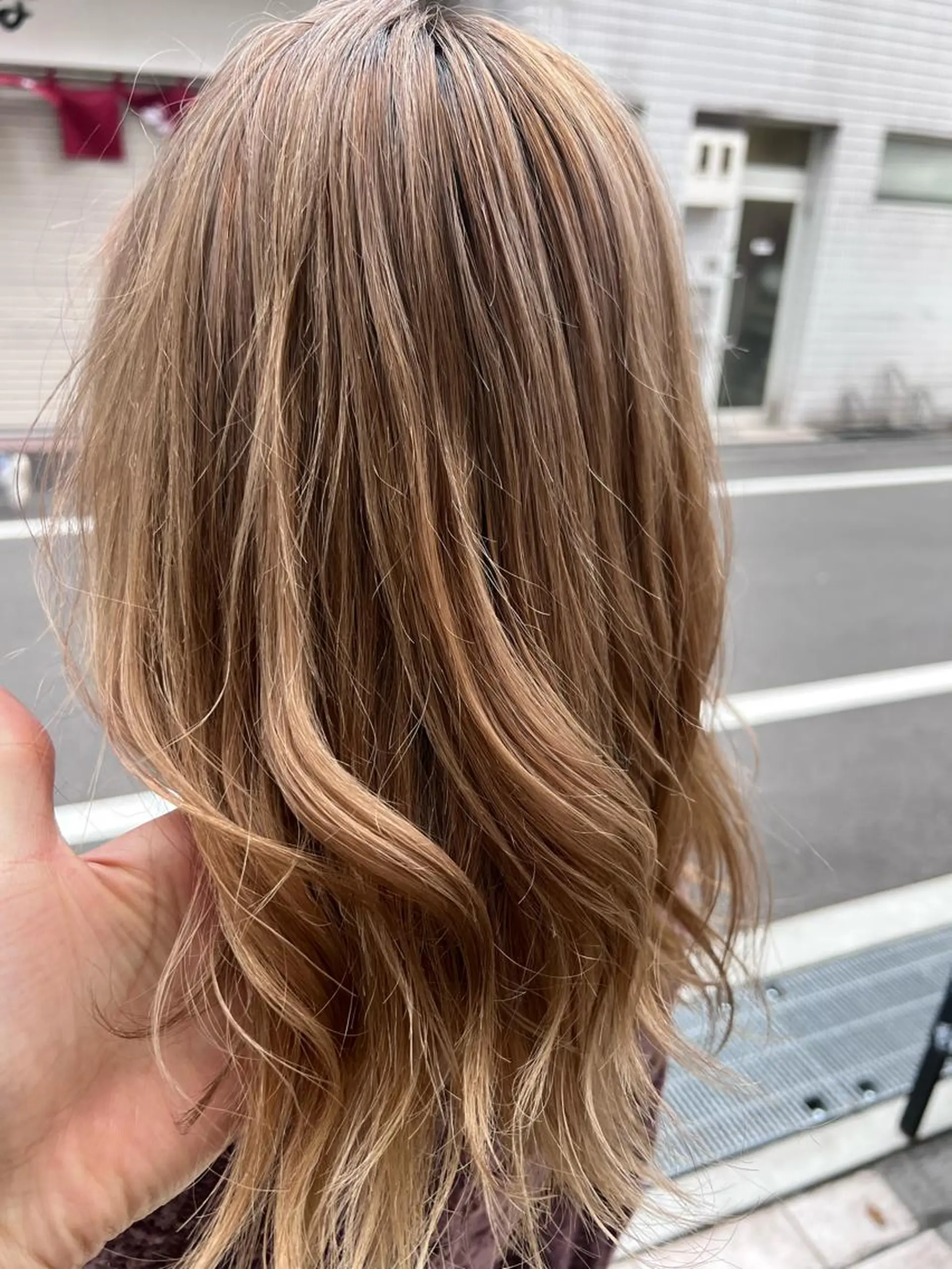 セミロング カラー 💎エクステ専門店 BIZE梅田🇰🇷のヘアスタイル