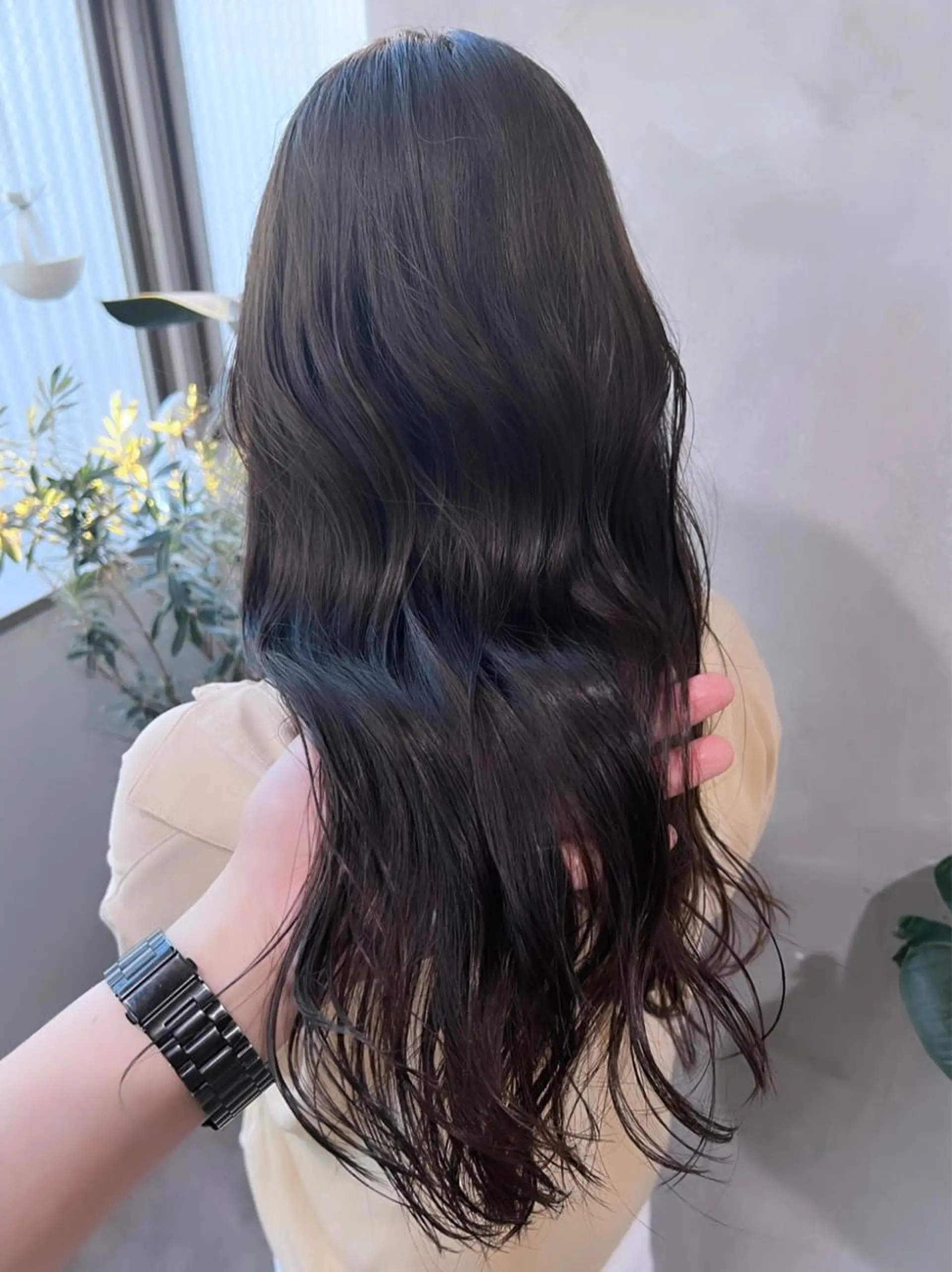 セミロング カラー ダン/メンズ/ 顔周り×透明感カラーのヘアスタイル