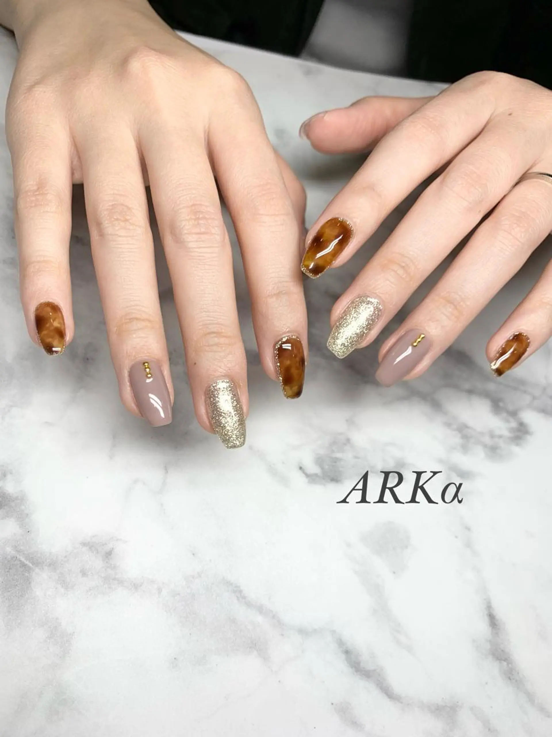 ロング カラー ネイル ハンドネイル Nailsalon ARKαのネイルデザイン
