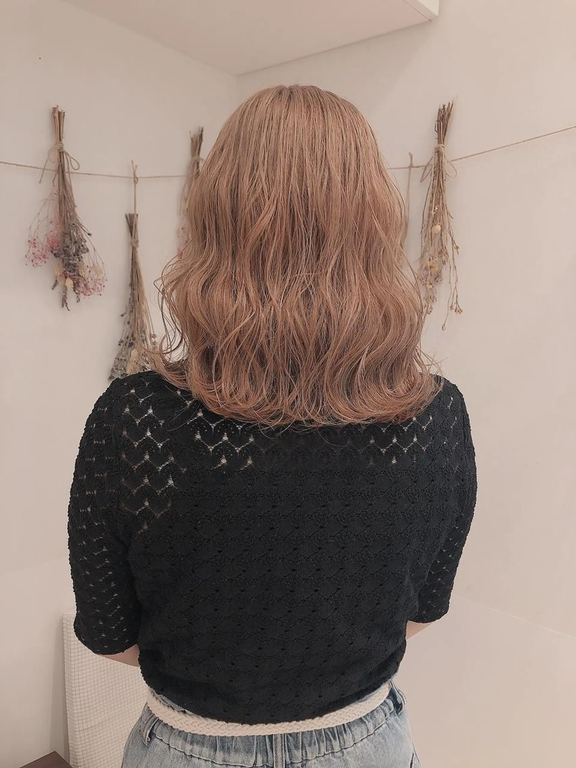 ミディアム カラー ベージュカラー ブリーチ はだゆうき @hadadan08のヘアスタイル