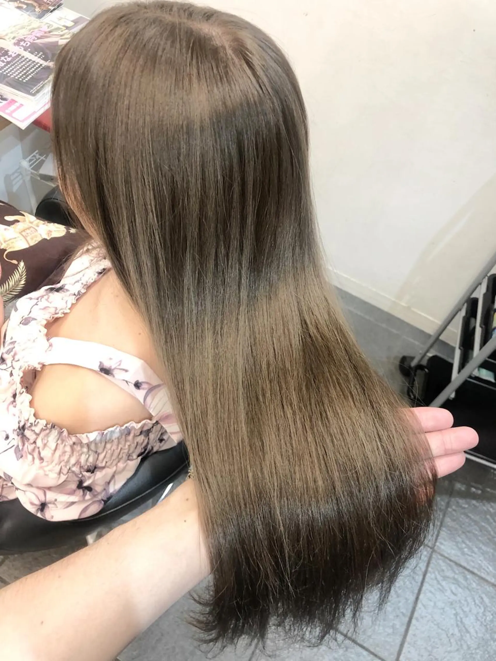 カラー 透明感カラー グレージュ ヘアカラー トリートメント ヘッドスパ グレージュ/髪質改善 Yamato.hのヘアスタイル