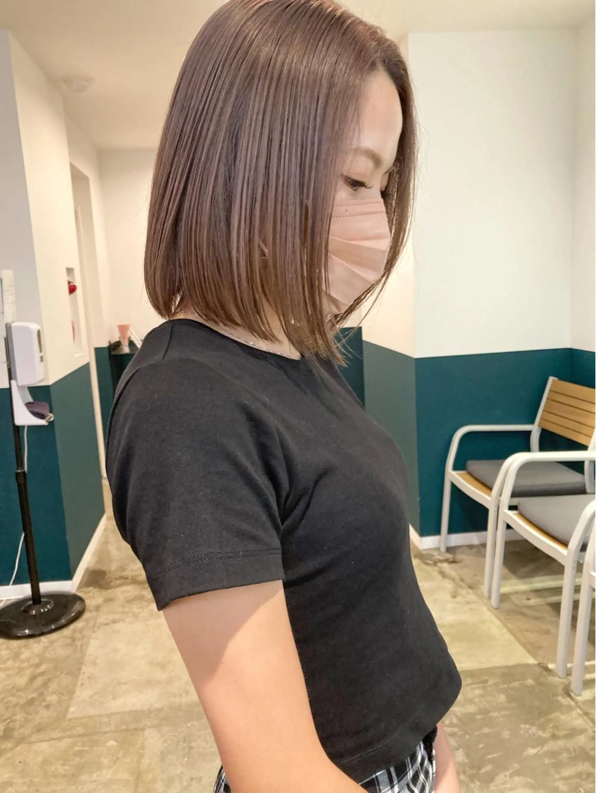 ショート カラー ブリーチ グレージュ ラベンダーカラー ラベンダーグレージュ ラベンダーグレー ヘアカラー カラーリスト菅野 竜矢🌈のヘアスタイル