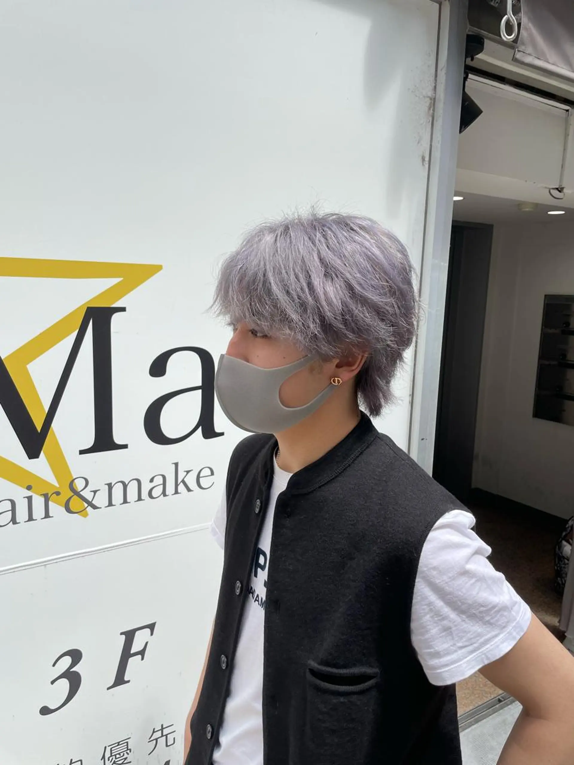 ショート メンズ メンズハイトーン ❄️薄 仁❄️のヘアスタイル