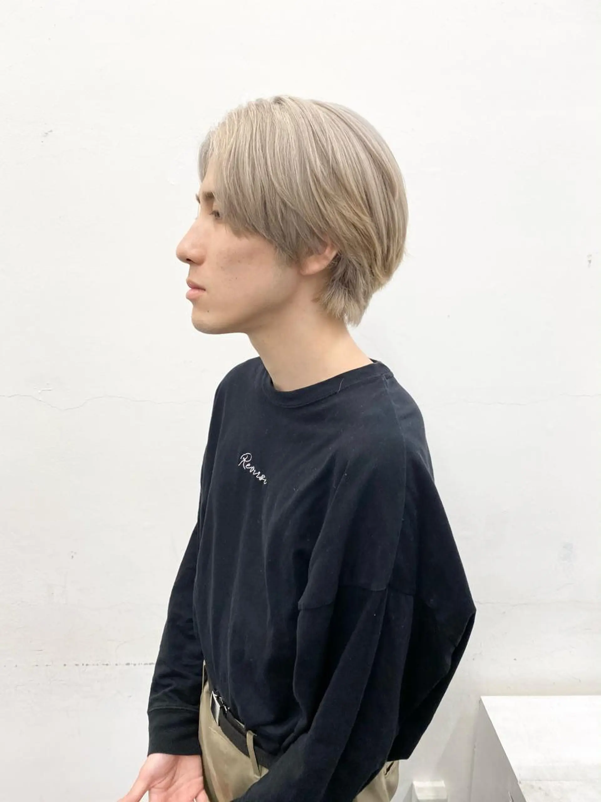 ショート カラー パーマ ヘアアレンジ メンズ カット ヘアカラー トリートメント nico TOKYO 渋谷所属・ブリーチ　ハイトーン 特化🌈フジタハルキのヘアスタイル