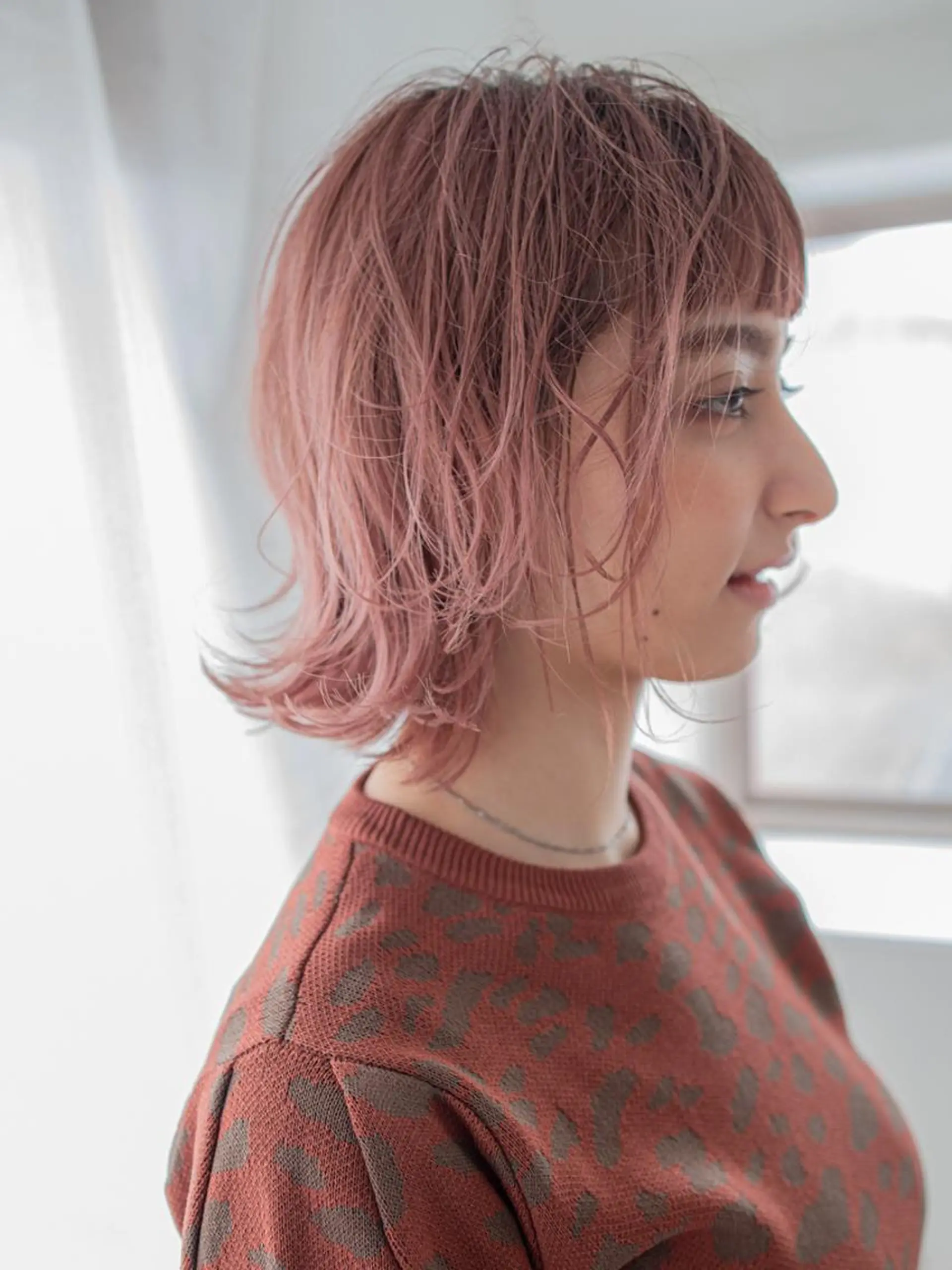 ミディアム カラー ピンクカラー カット ヘアカラー トリートメント 北九州美容室 🕊️わかな✂︎のヘアスタイル