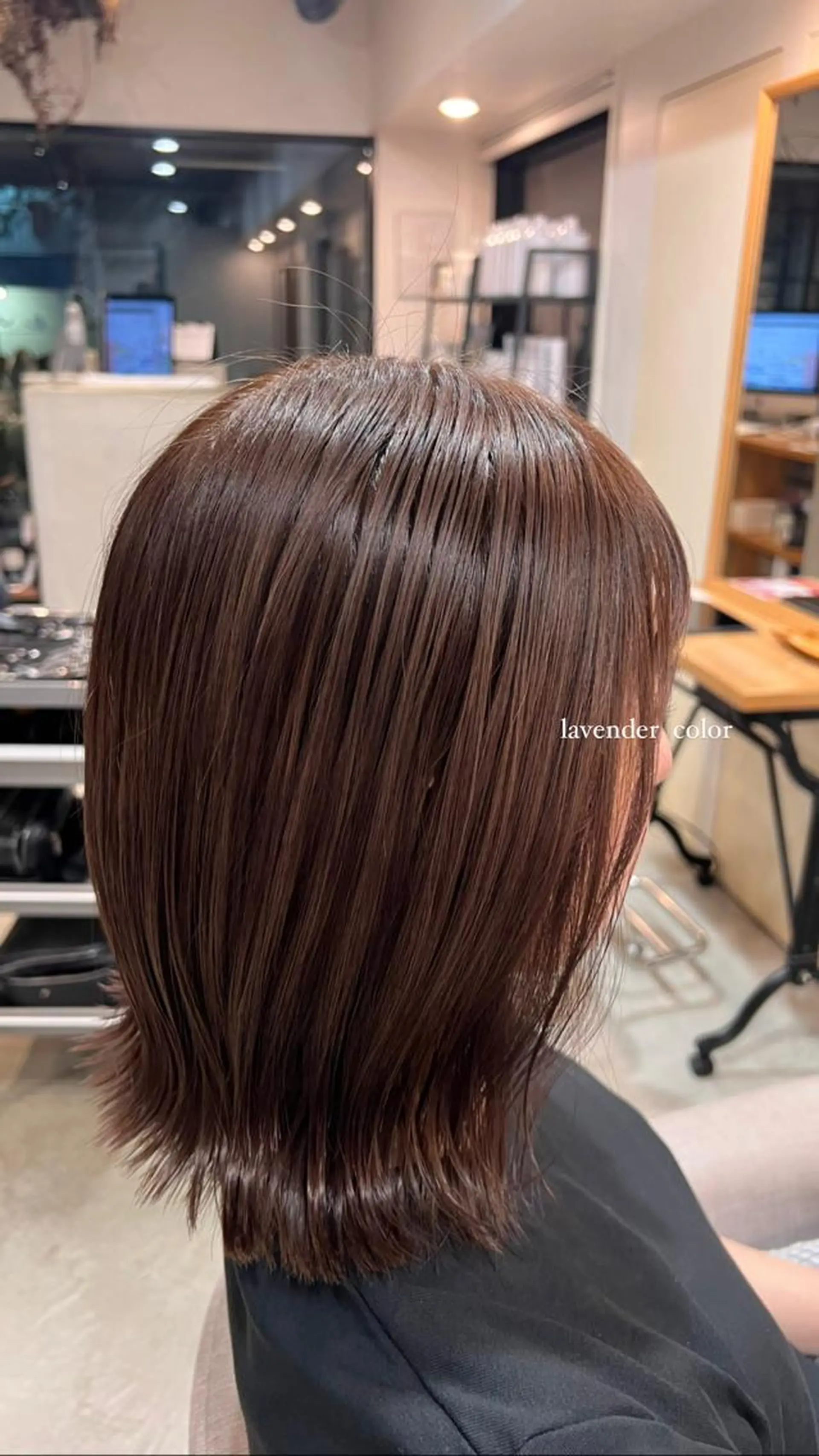 ミディアム saki/ハイトーン カラー/薬院のヘアスタイル