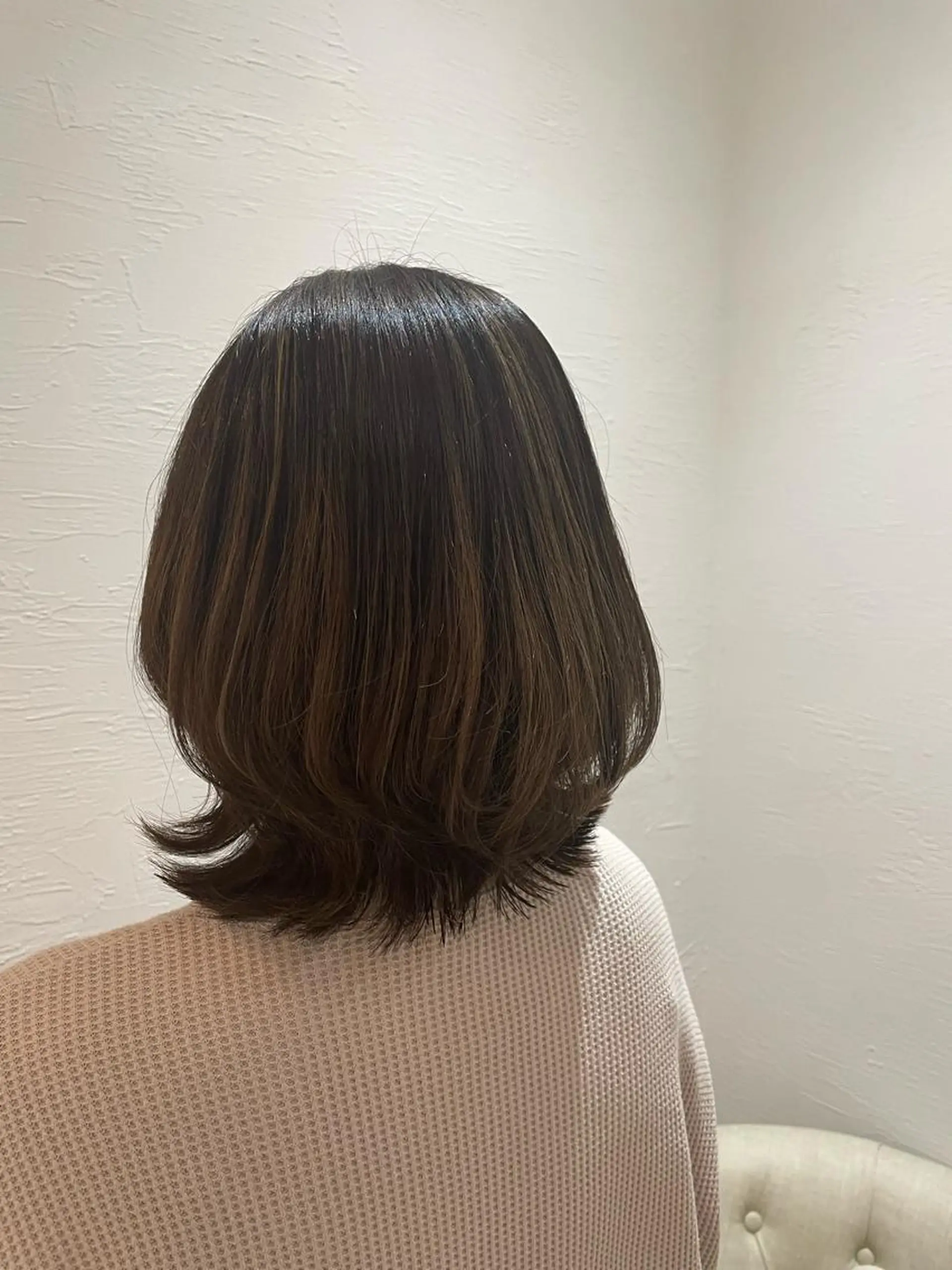 ミディアム 守川 七海のヘアスタイル