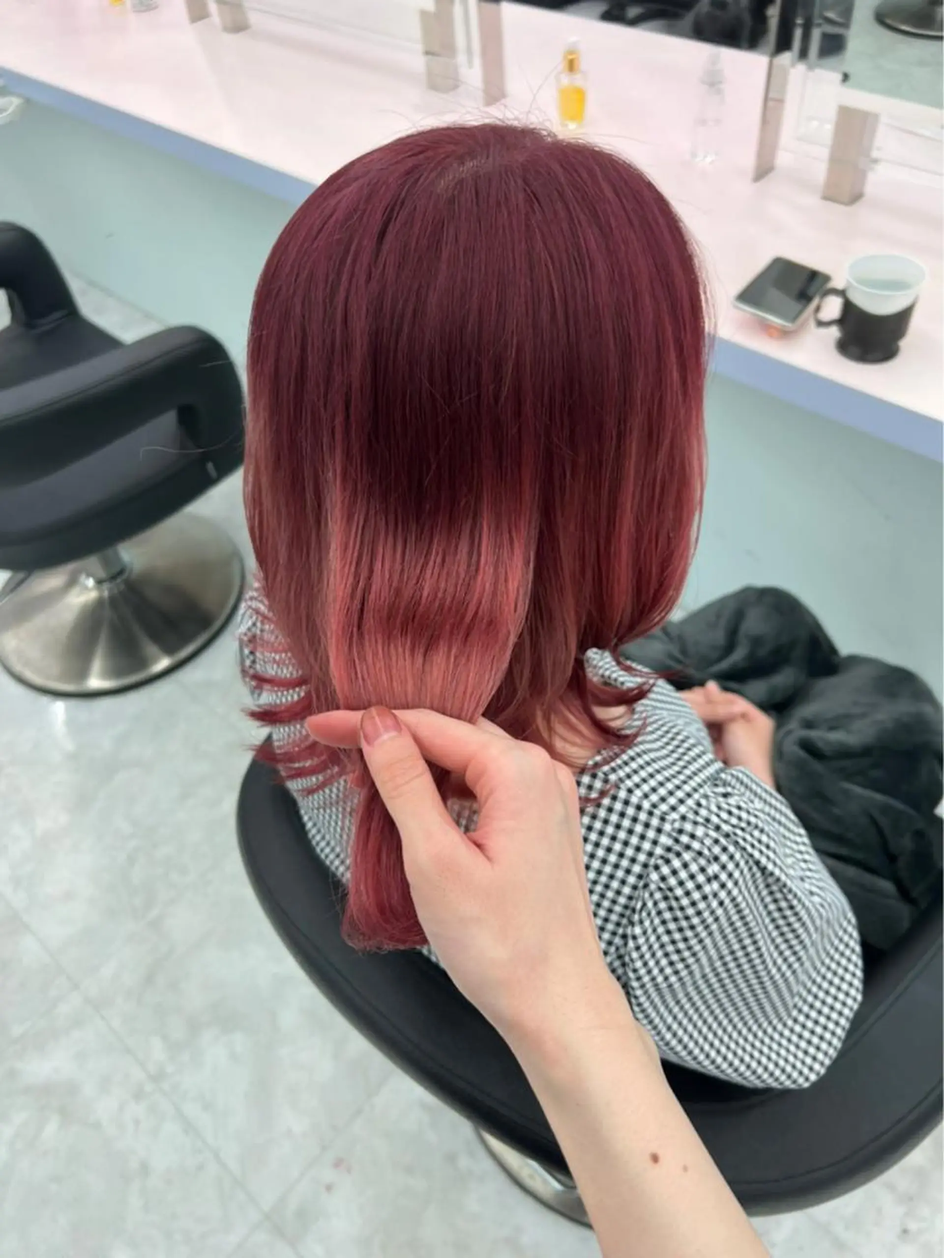 ミディアム カラー ヘアアレンジ ヘアカラー トリートメント ブリーチなしの達人 🌈KAITOのヘアスタイル