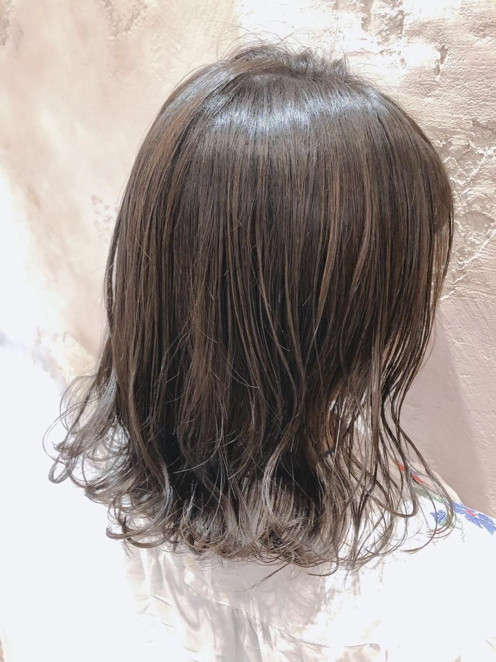 ミディアム アッシュ カット ヘアカラー トリートメント 代表山口ひな 髪質改善のプロのヘアスタイル