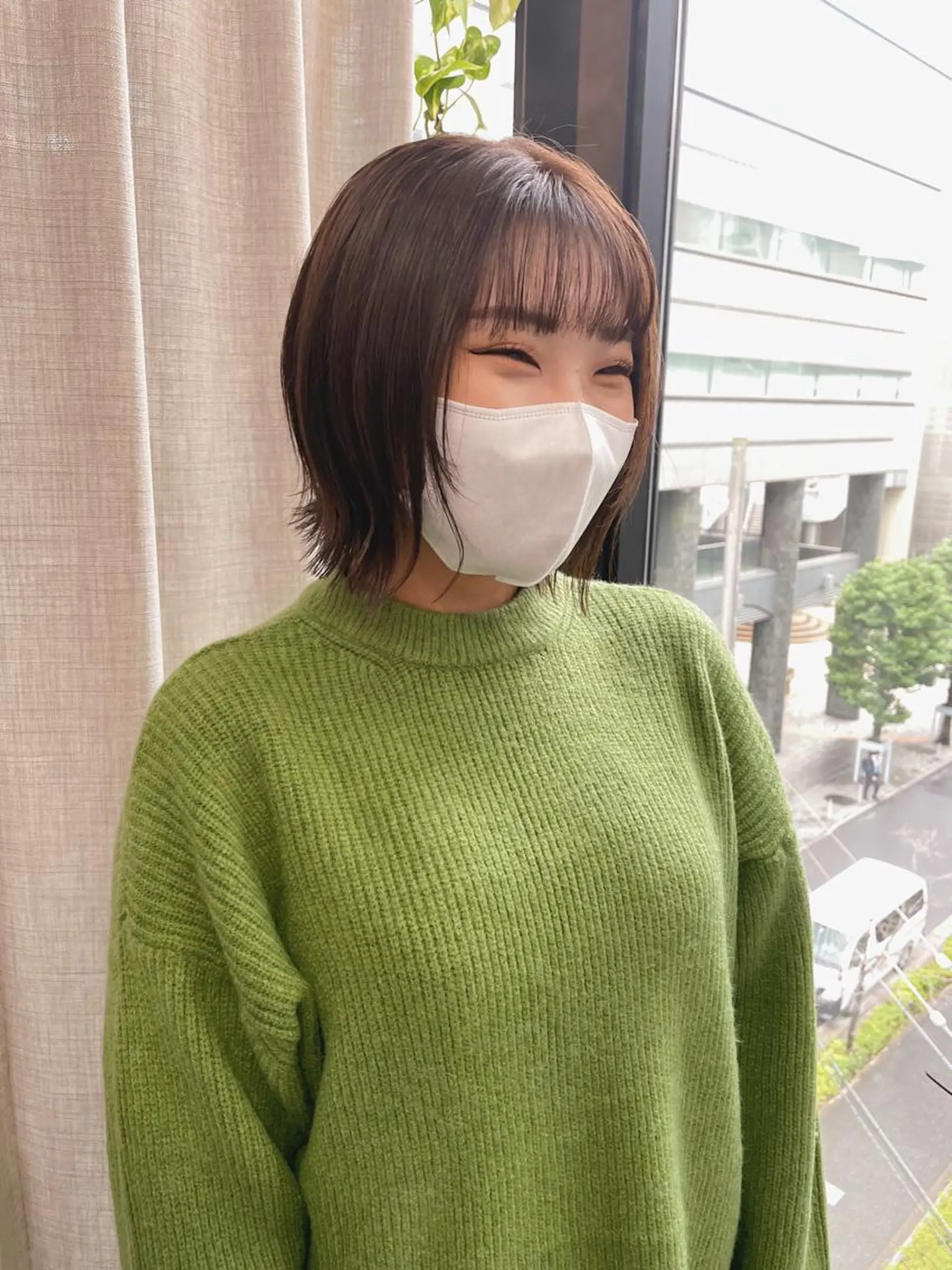 ショート カット ヘアカラー トリートメント 石上 沙也香のヘアスタイル