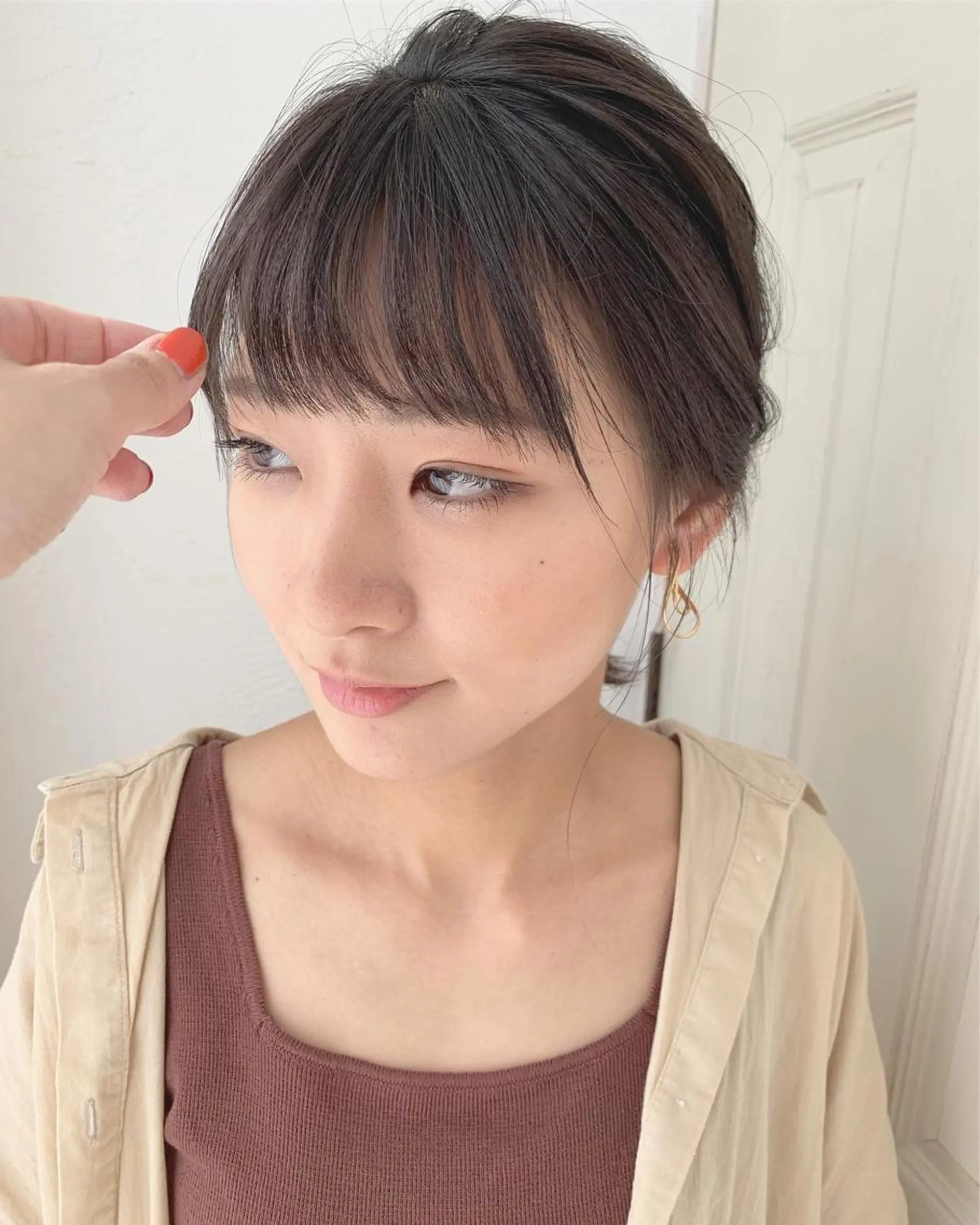 セミロング カラー カット ヘアカラー fio マナミのヘアスタイル