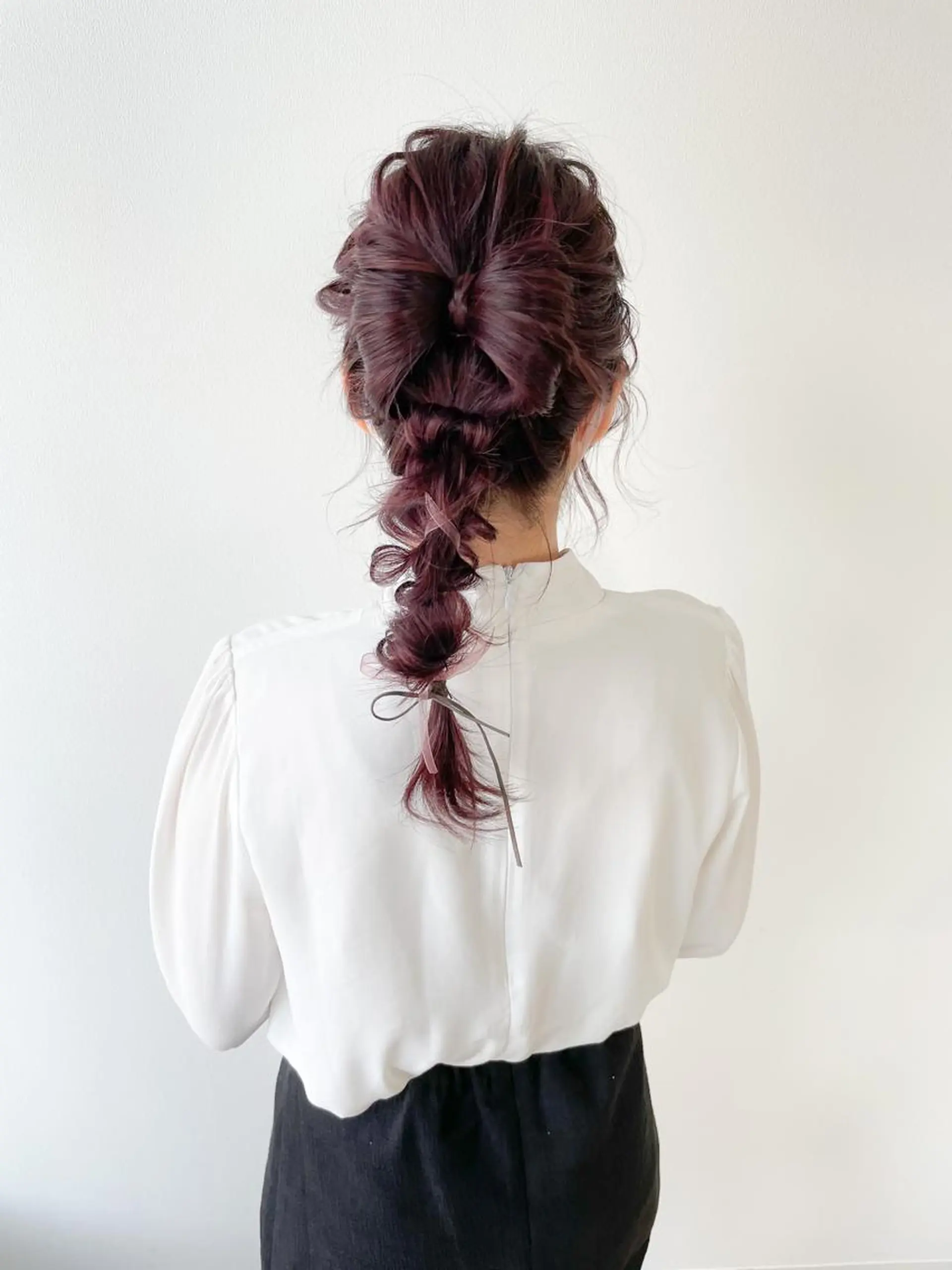 ロング カラー ヘアアレンジ ピンクカラー ピンクパープル パープルカラー autre所属・大久保 ひでなりのヘアスタイル