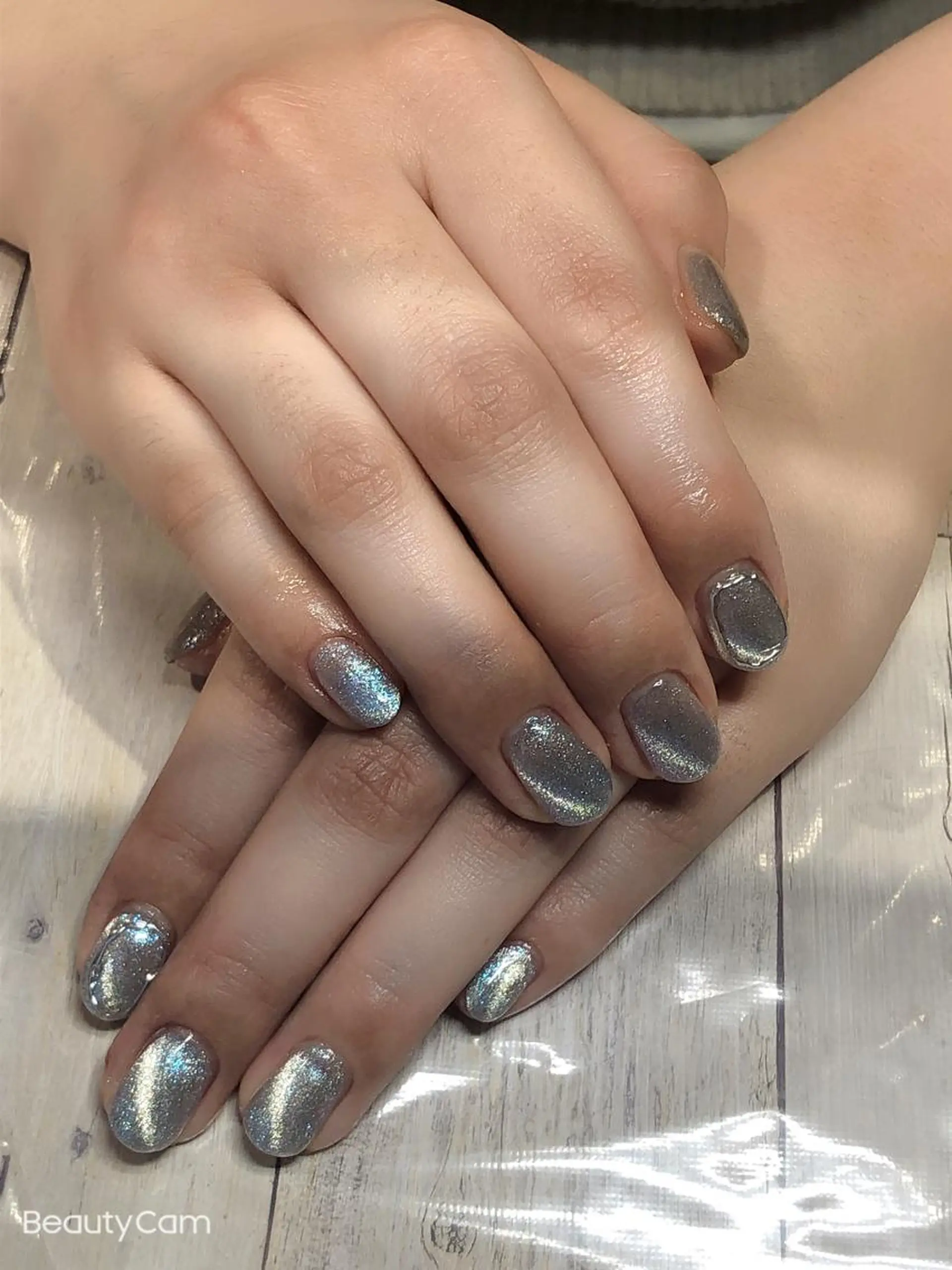 ネイル アートネイル マグネットネイル マグネットワンカラー ワンカラーネイル 💎Guarendo💎錦糸町店所属・✨アン ミユ✨のネイルデザイン