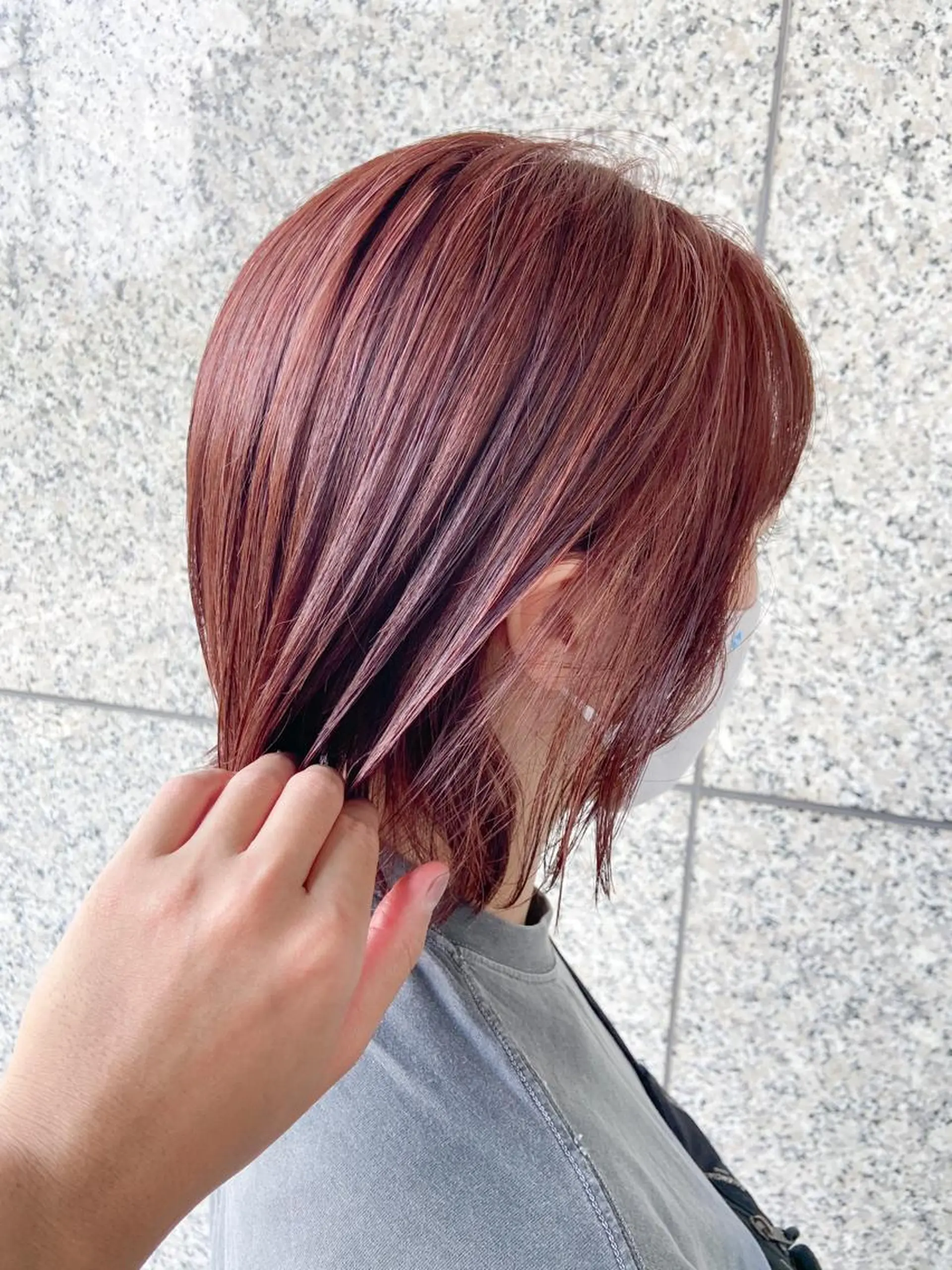 ミディアム ハイライト ハイトーン/ベージュ 指名No.1荒木涼太のヘアスタイル