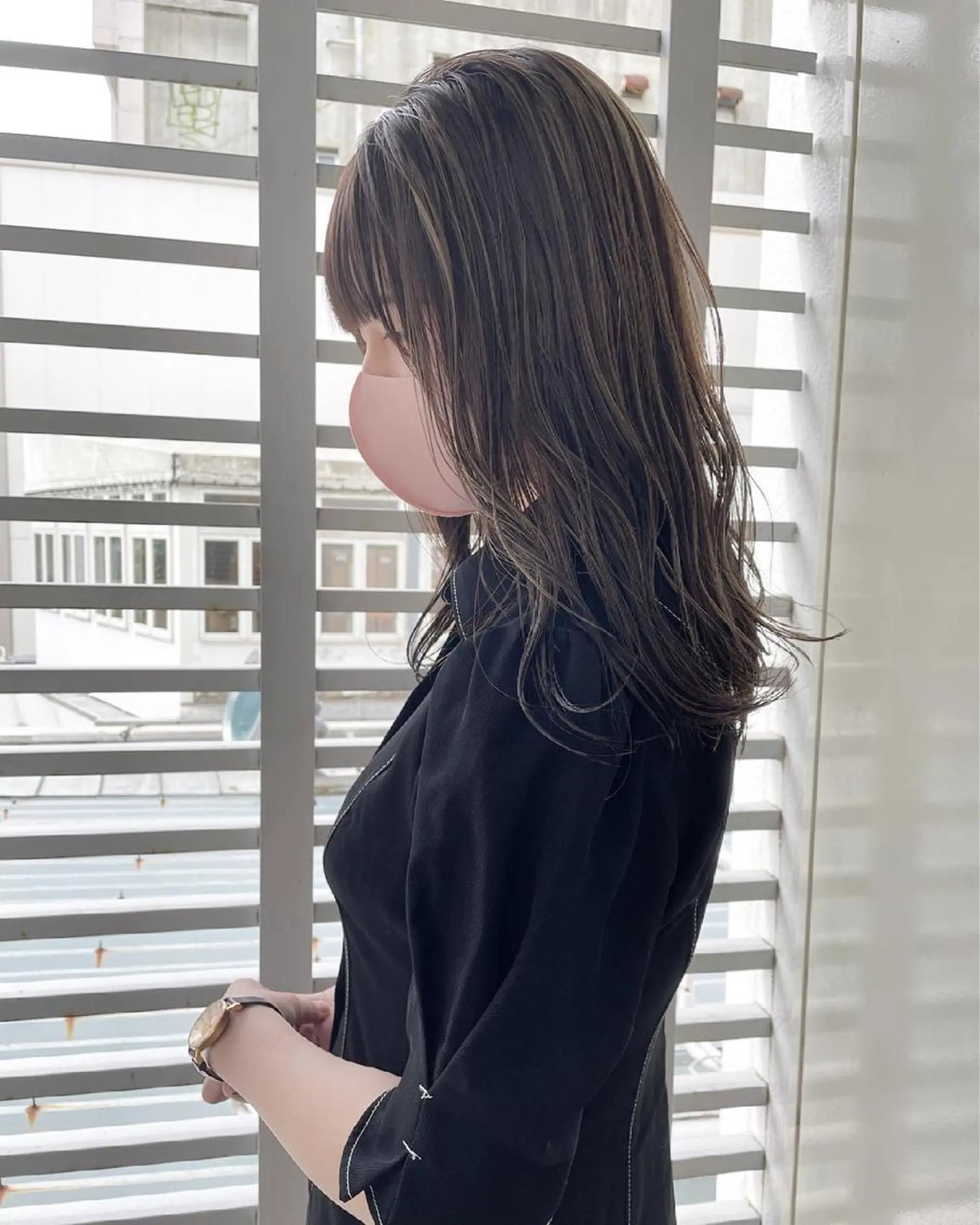 カラー アッシュ ベージュカラー ハイライトカラー レイヤー/ボブ/ 顔周り/yukinaのヘアスタイル