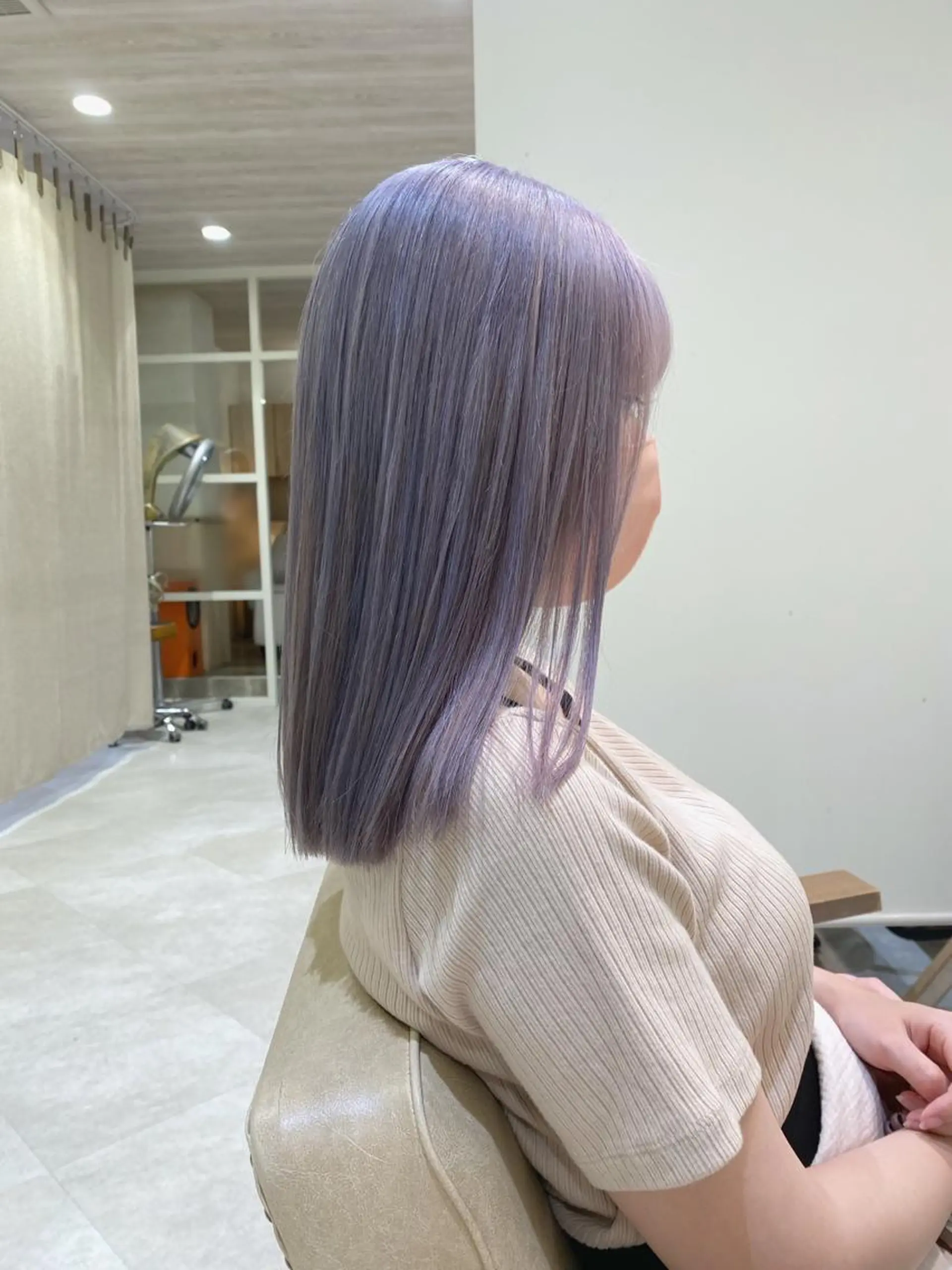 セミロング カラー ダブルカラー ブリーチ/kaitoのヘアスタイル