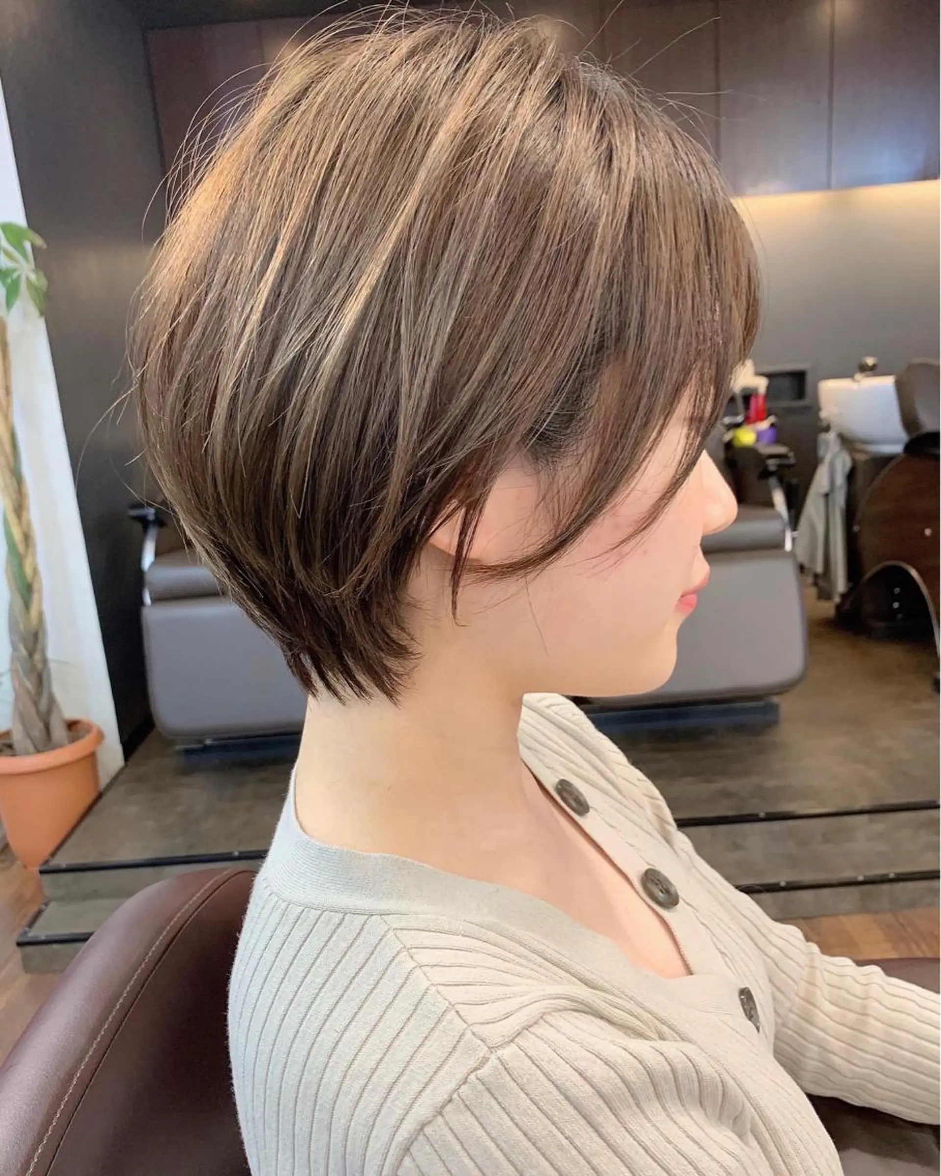 ショート 縮毛矯正/ショート/ レイヤー/畑中正敏のヘアスタイル