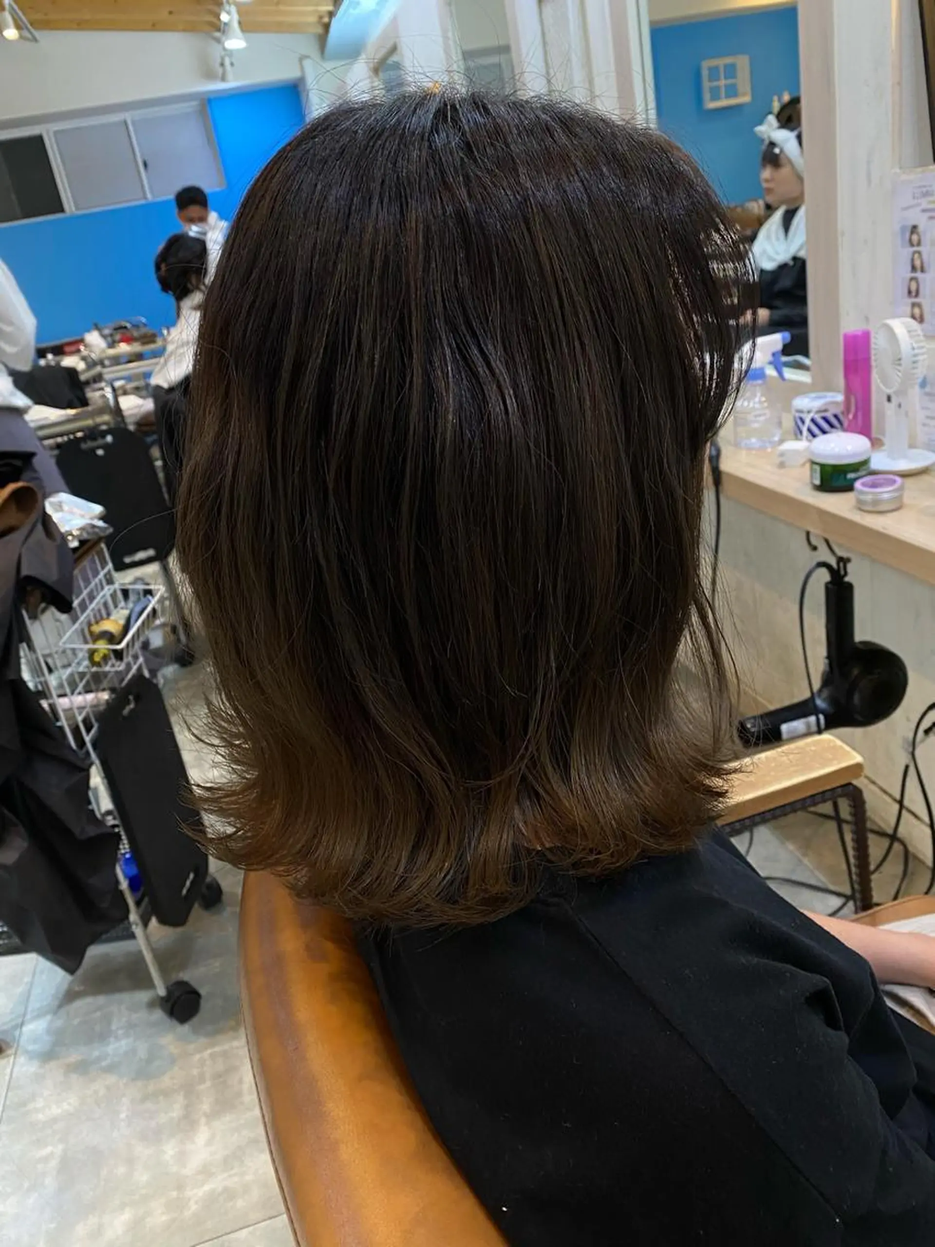 セミロング カラー グラデーションカラー 米林 遼のヘアスタイル