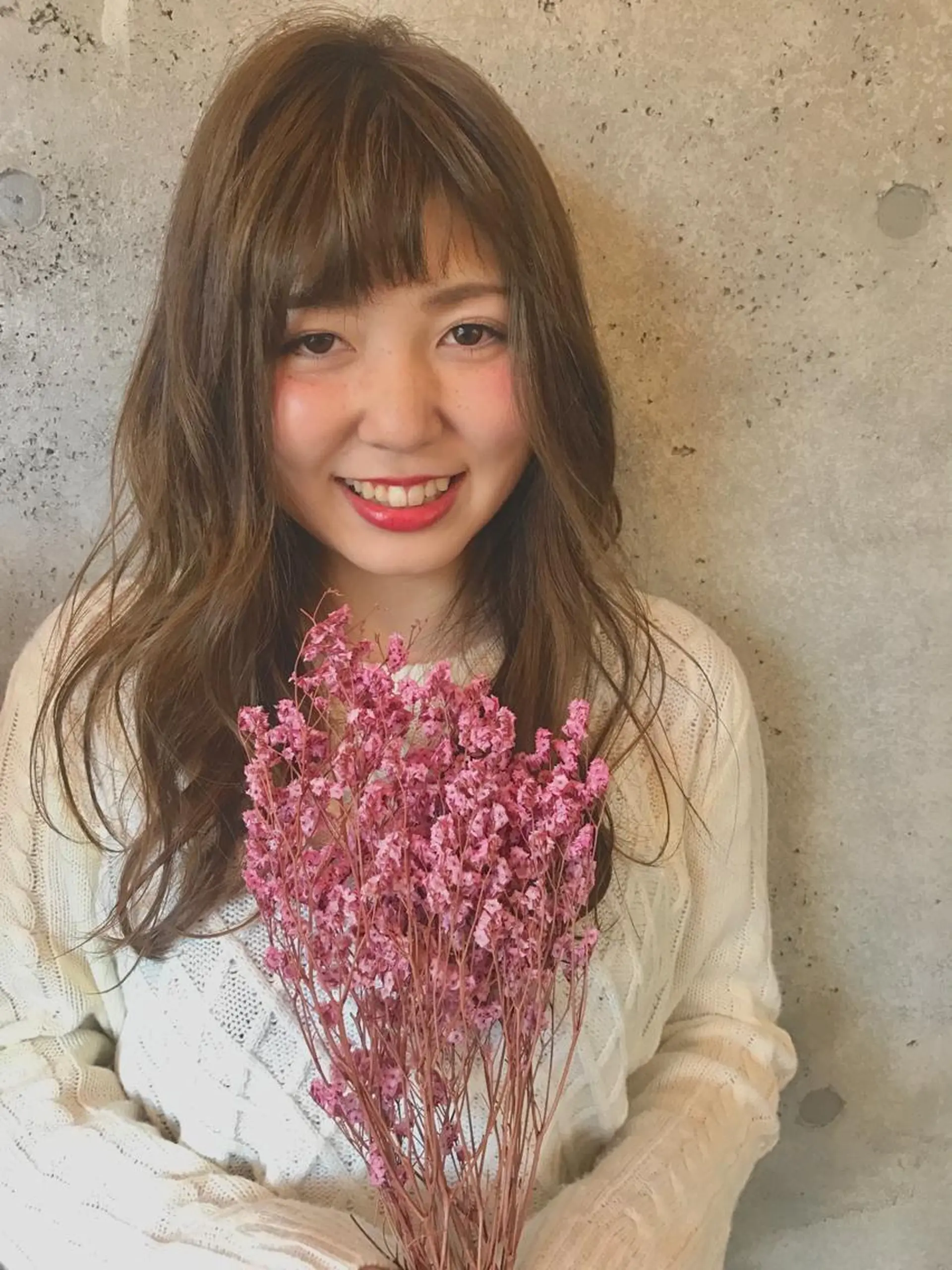 ロング カラー にった みずきのヘアスタイル