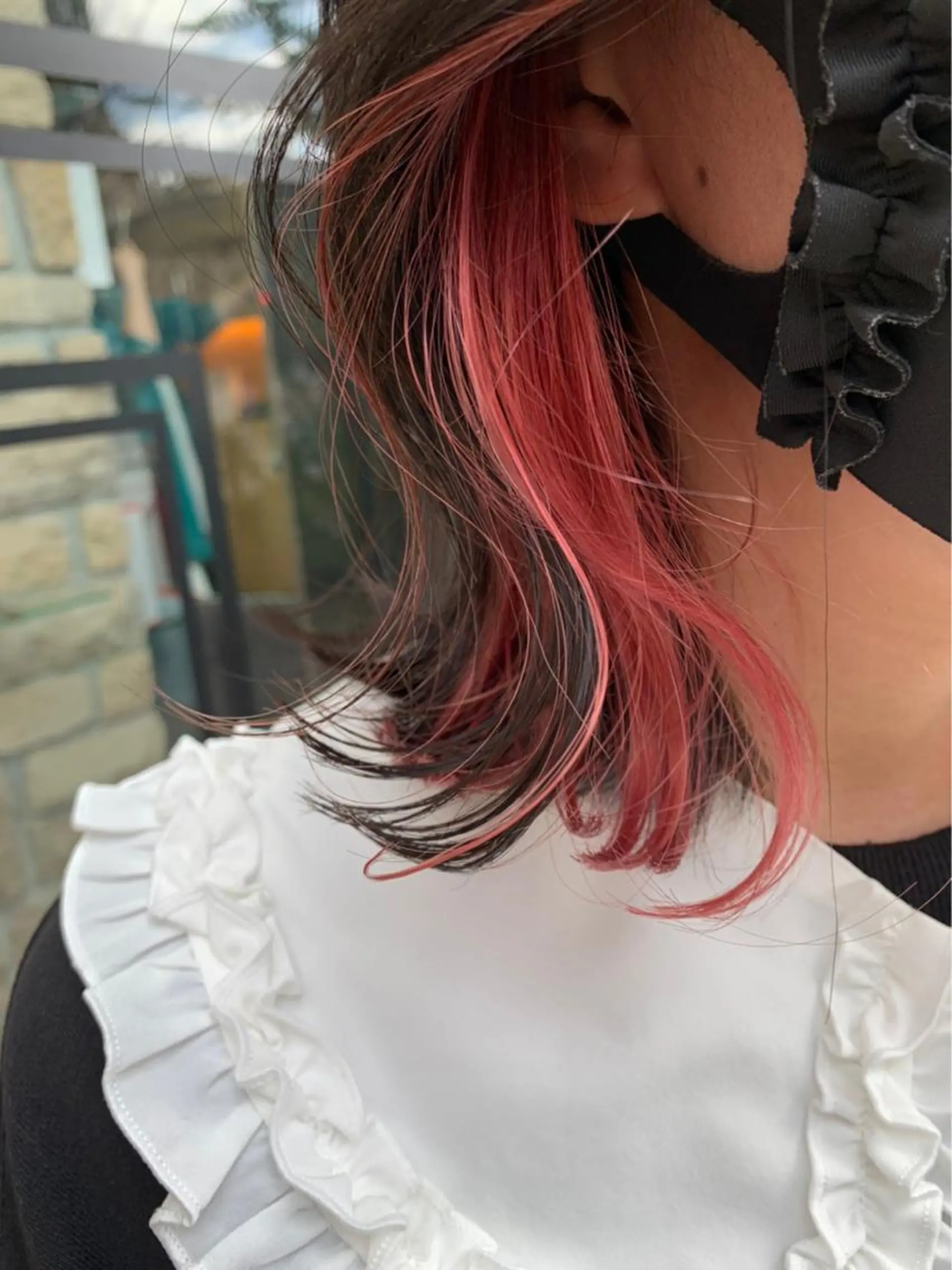 ミディアム カラー イヤリングカラー メンズカット/柏/韓 国/メンズパーマ航太のヘアスタイル