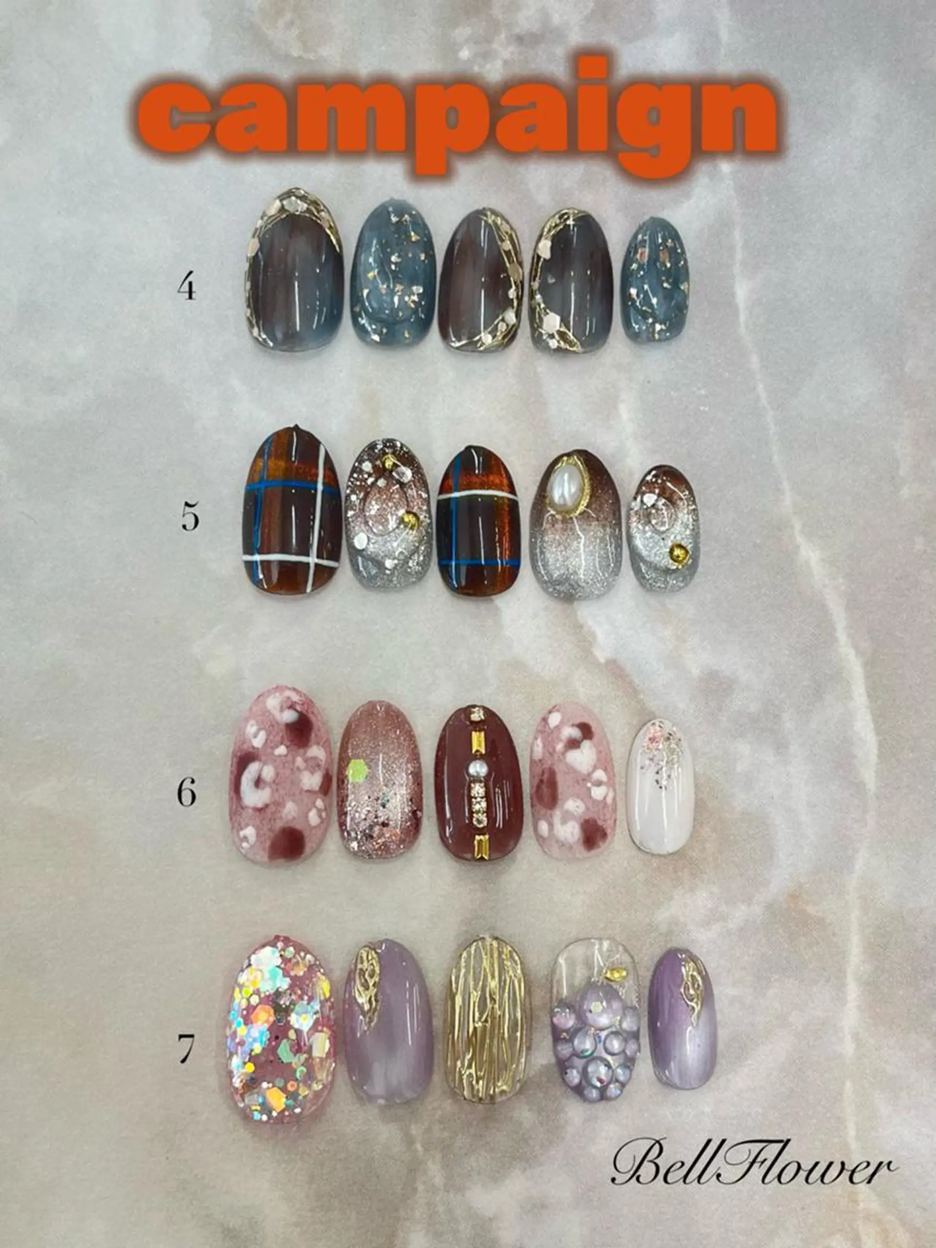 ネイル ハンドネイル BellFlower Kyokoのネイルデザイン