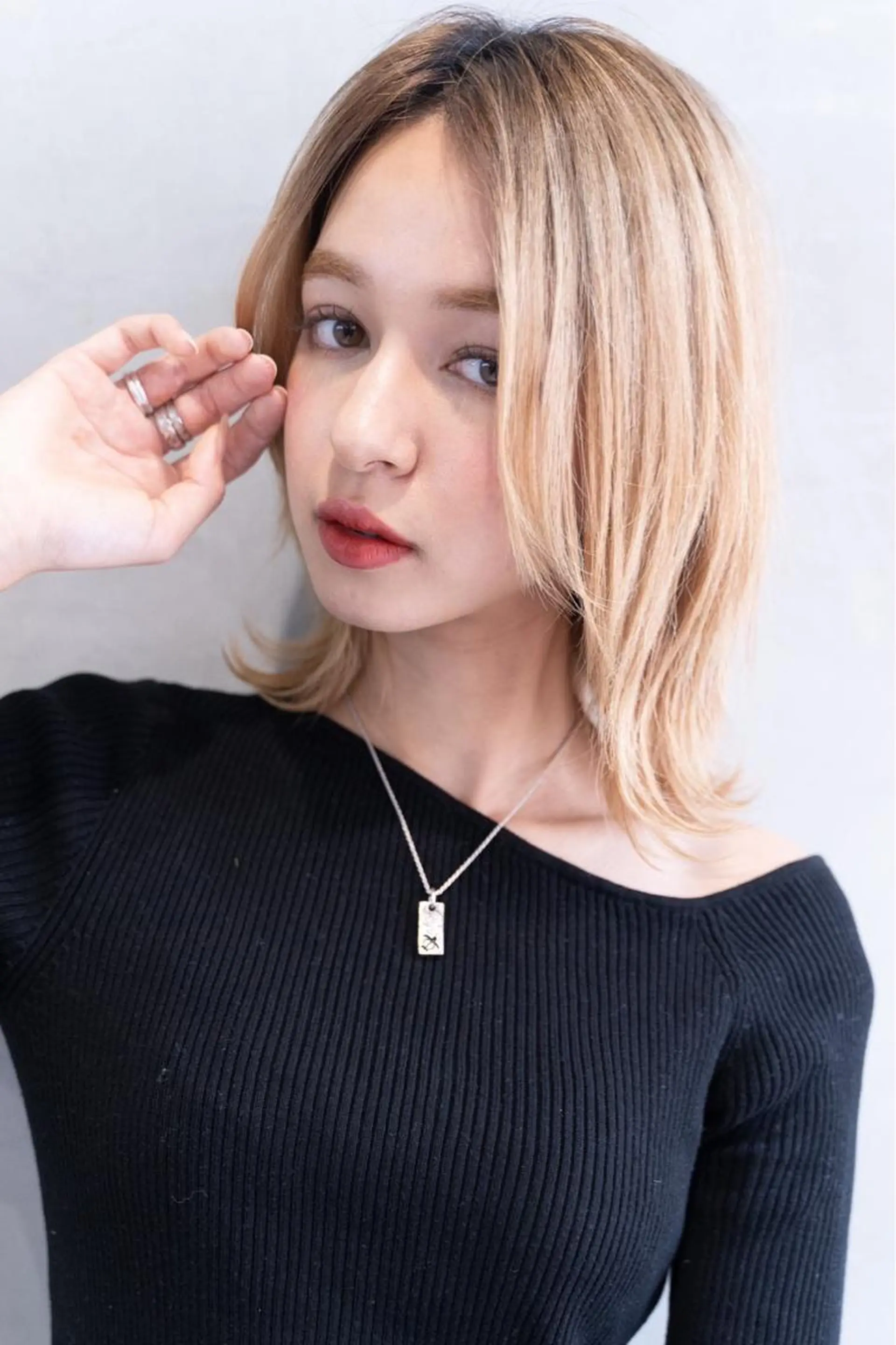 セミロング カラー パーマ ヘアアレンジ メンズ キッズ ネイル マツエク・マツパ 韓国ヘア🫧 KAZUTOのヘアスタイル