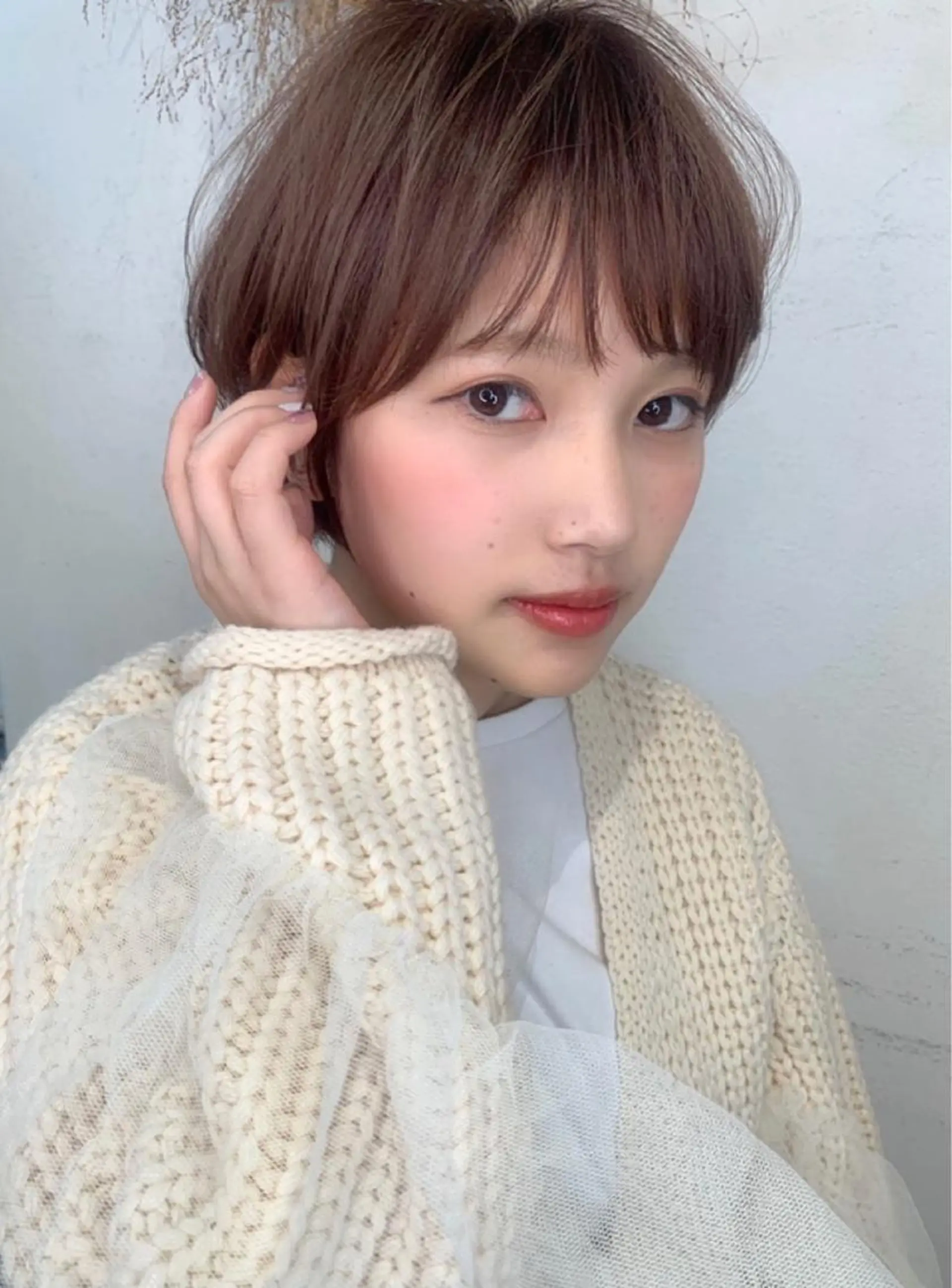 ショート カラー 縮毛矯正/ショート/ レイヤー/畑中正敏のヘアスタイル