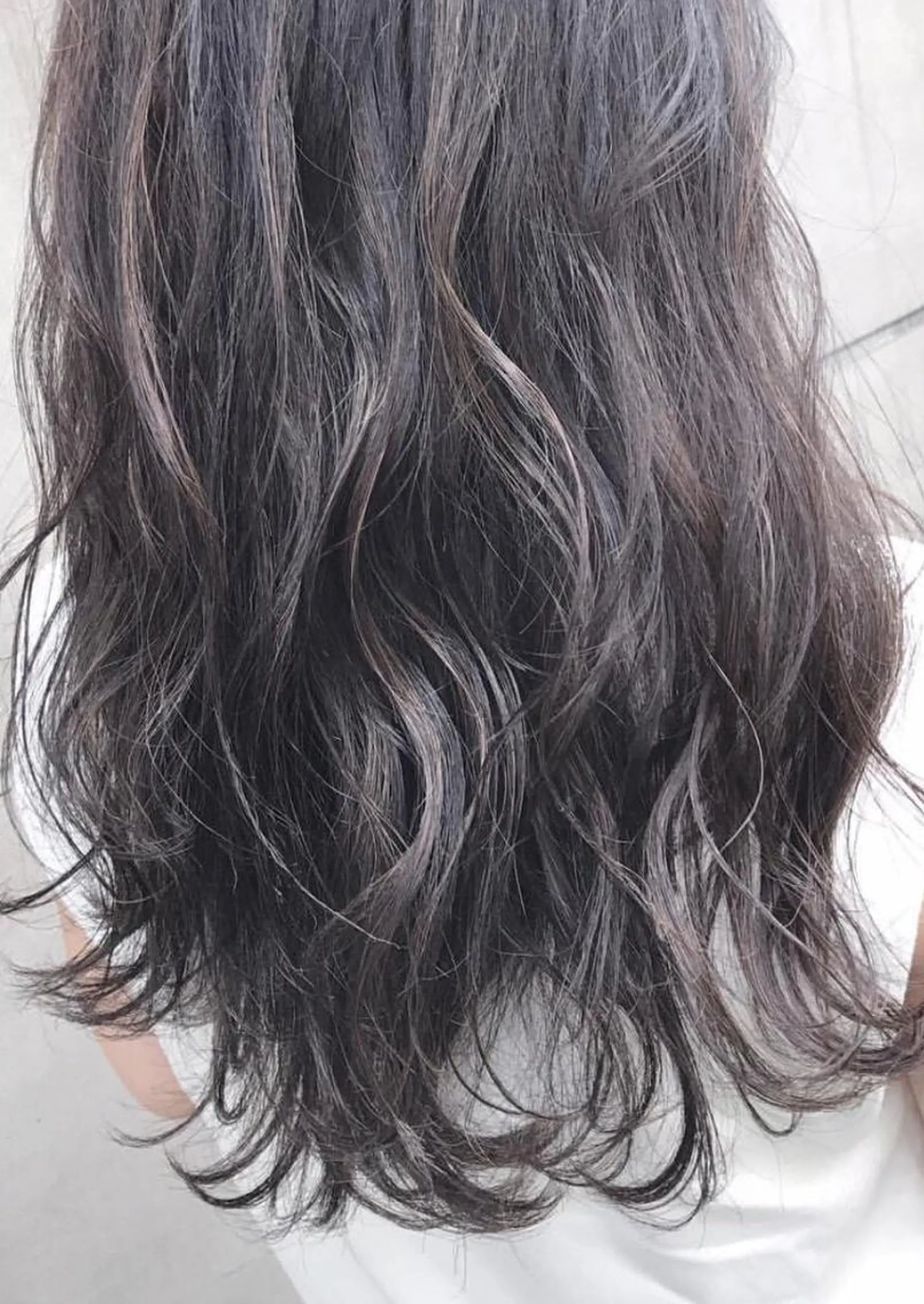 セミロング カラー パーマ ヘアアレンジ チビ編み込みエクステ シールEXどぅ〜すのヘアスタイル