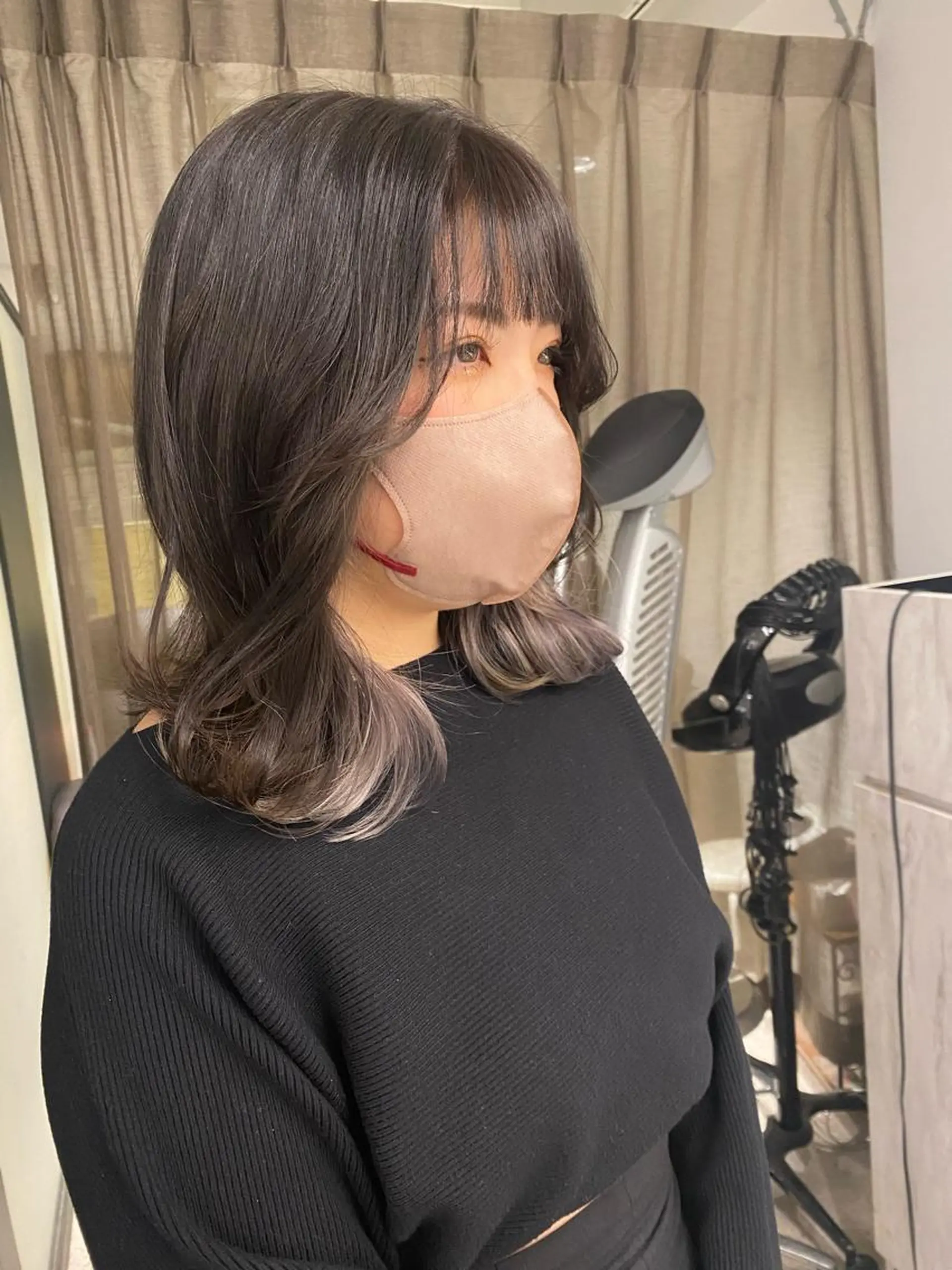 セミロング 京都レイヤーカット/ 縮毛矯正/羽柴りくのヘアスタイル