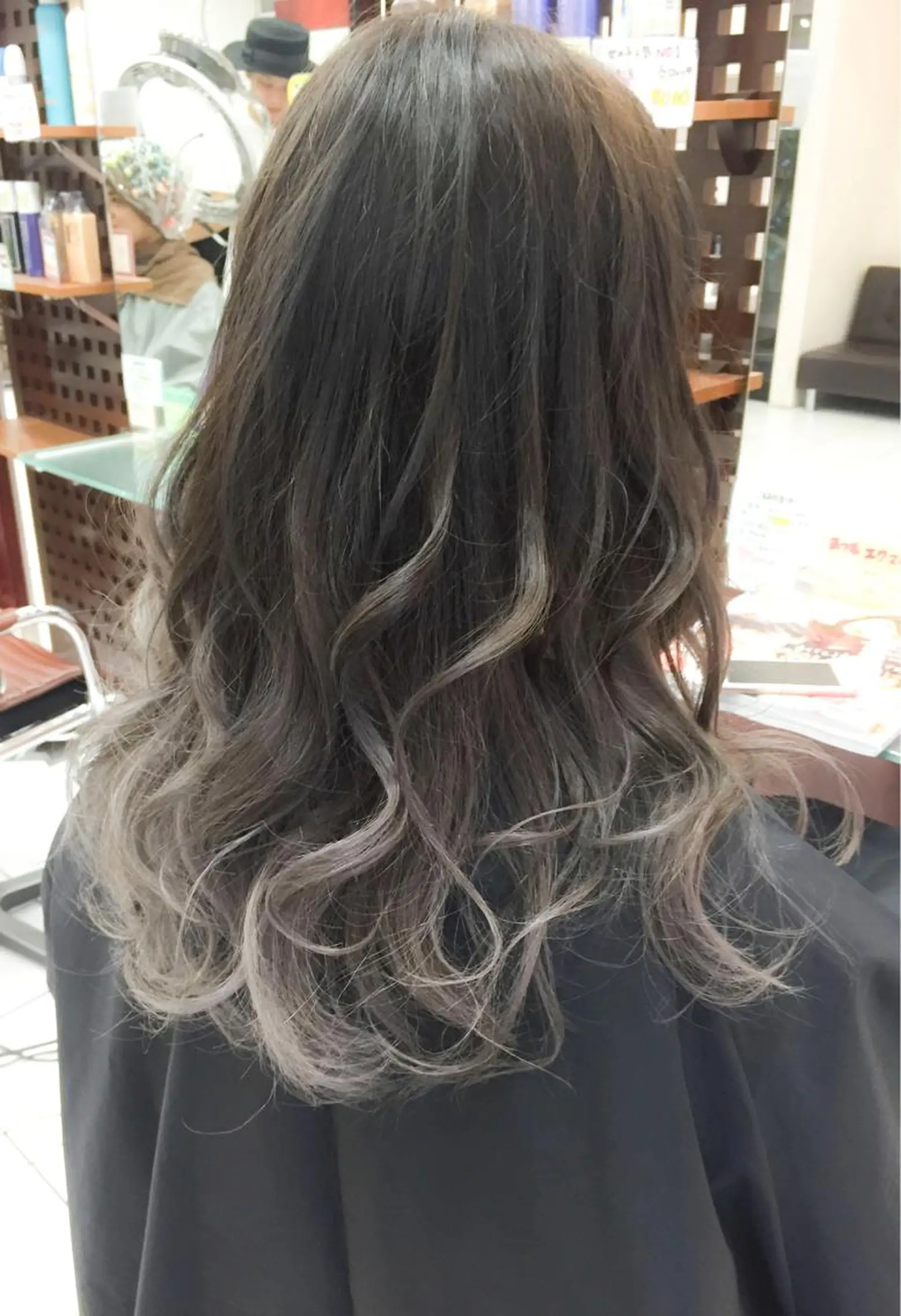 ミディアム カラー ヘアアレンジ モテ髪透明感❤️ デイズヘアカラーのヘアスタイル