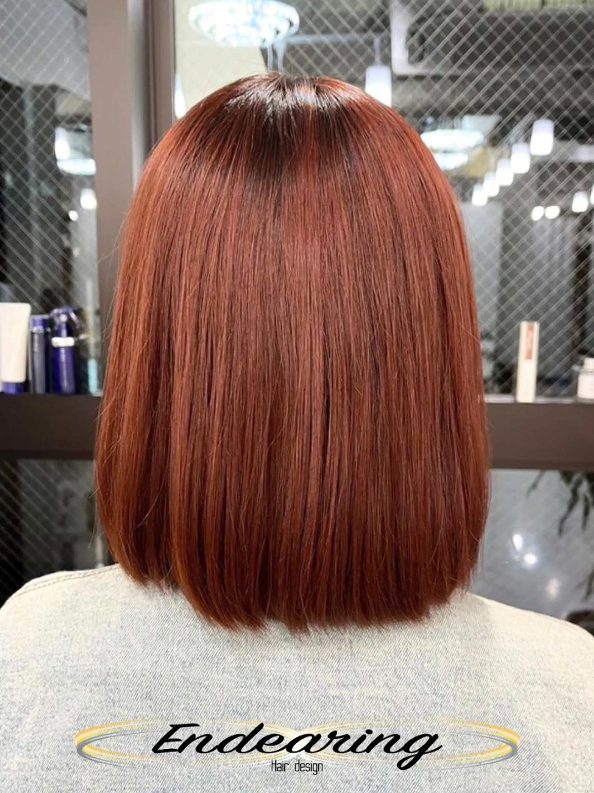 ミディアム レイヤーカット トリートメント ヘアカラー トリートメント Endearing 銀座/レイヤーカットのヘアスタイル