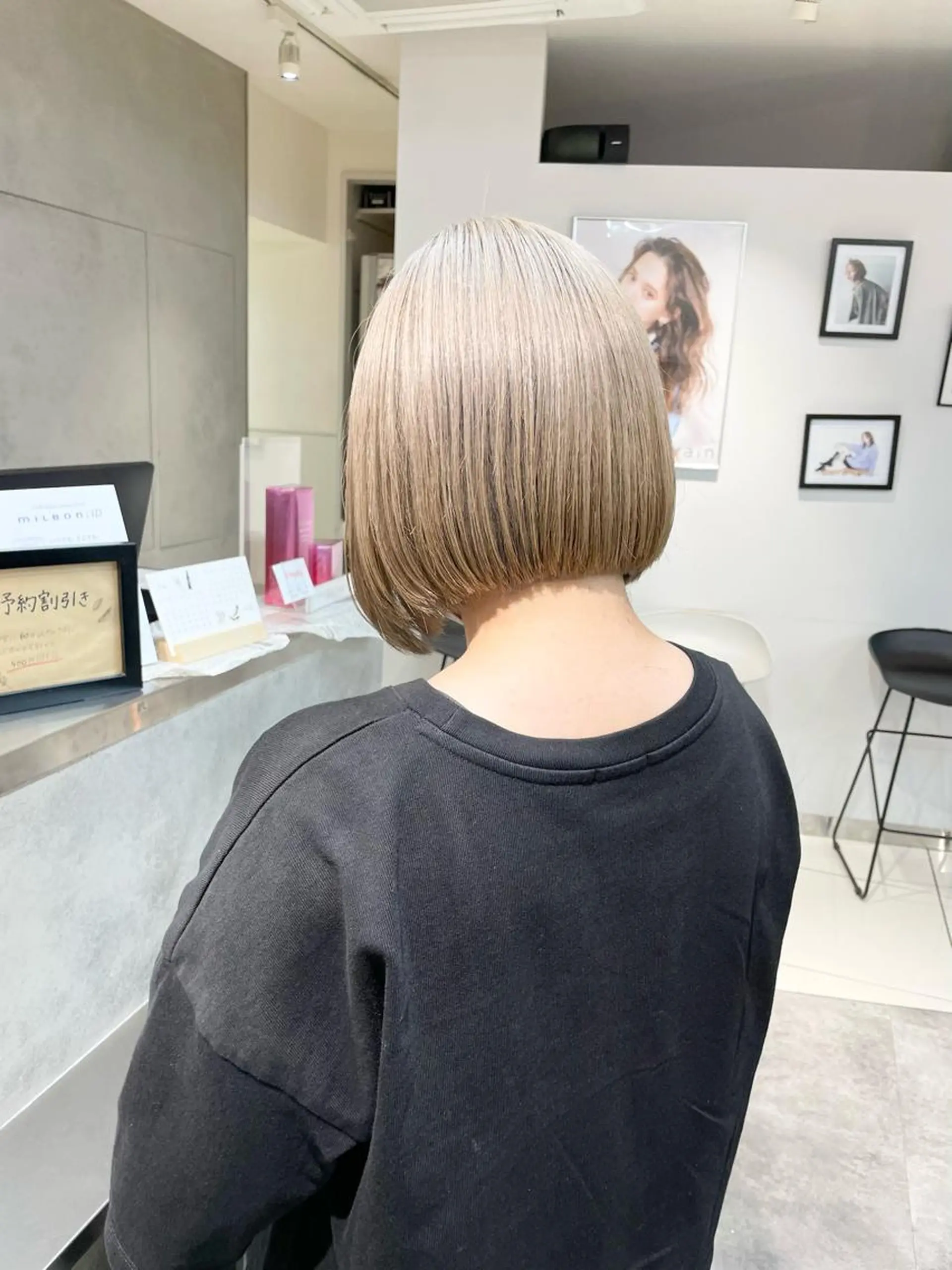 ミディアム カット トリートメント 骨格診断で絶対可愛い ✨丸みショート✨凌弥のヘアスタイル