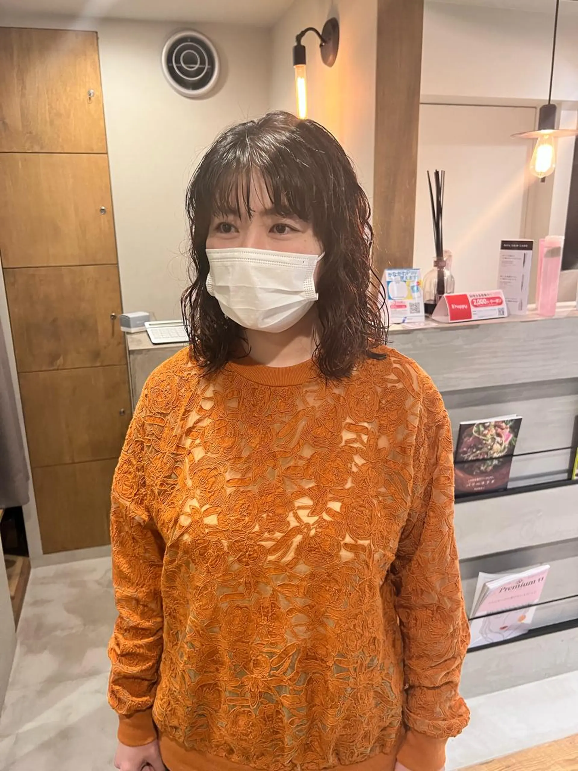 ミディアム パーマ ミディアムパーマ /癖毛パーマのヘアスタイル