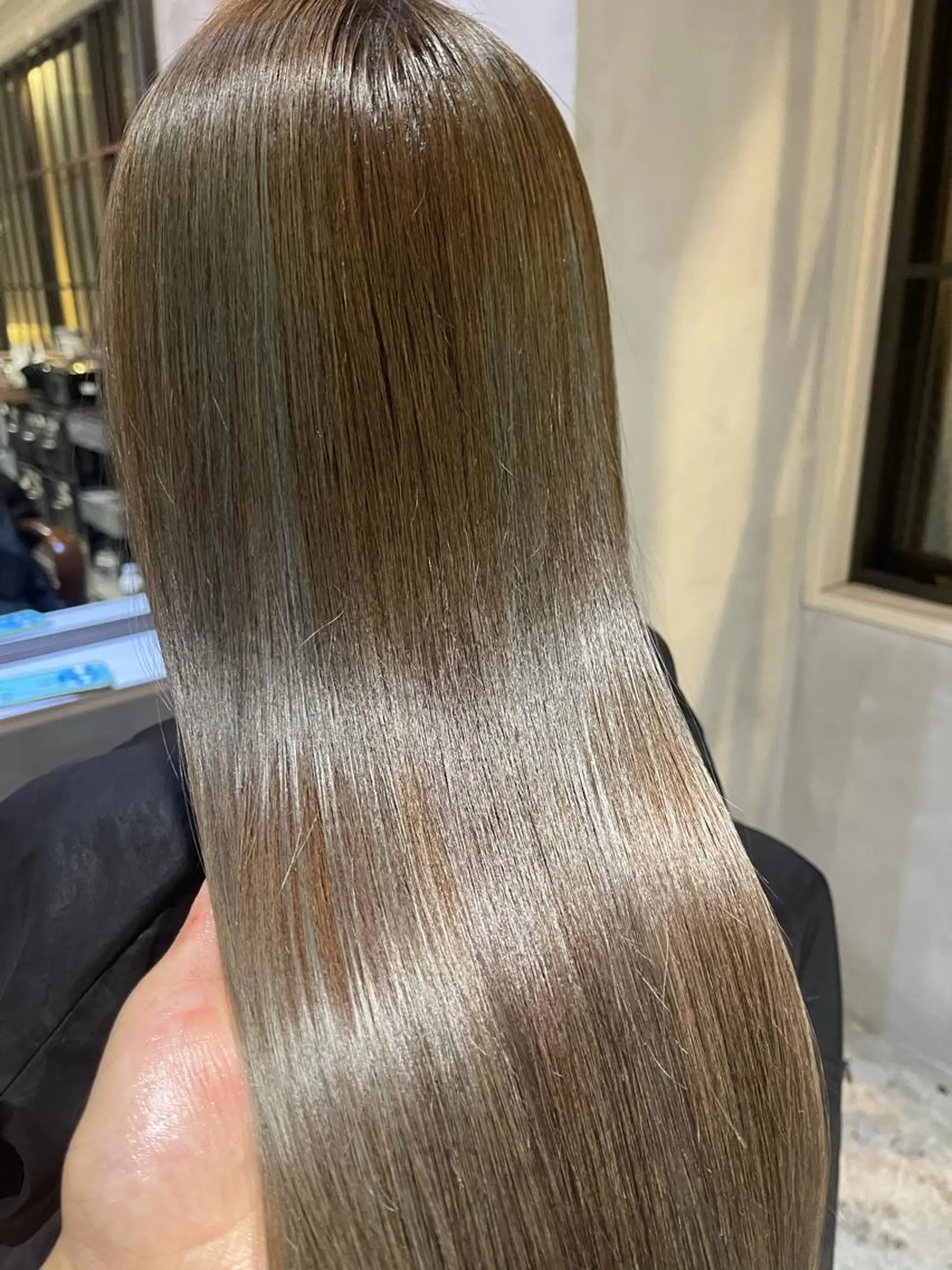 ロング カラー サイエンスアクア/艶 髪/レイヤー/清水のヘアスタイル