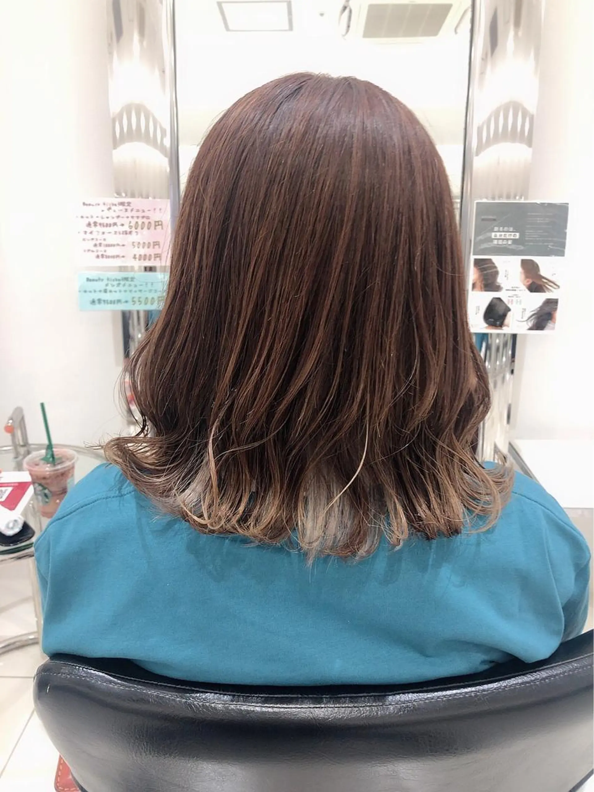 ミディアム カット ヘアカラー トリートメント 仲村 貢のヘアスタイル