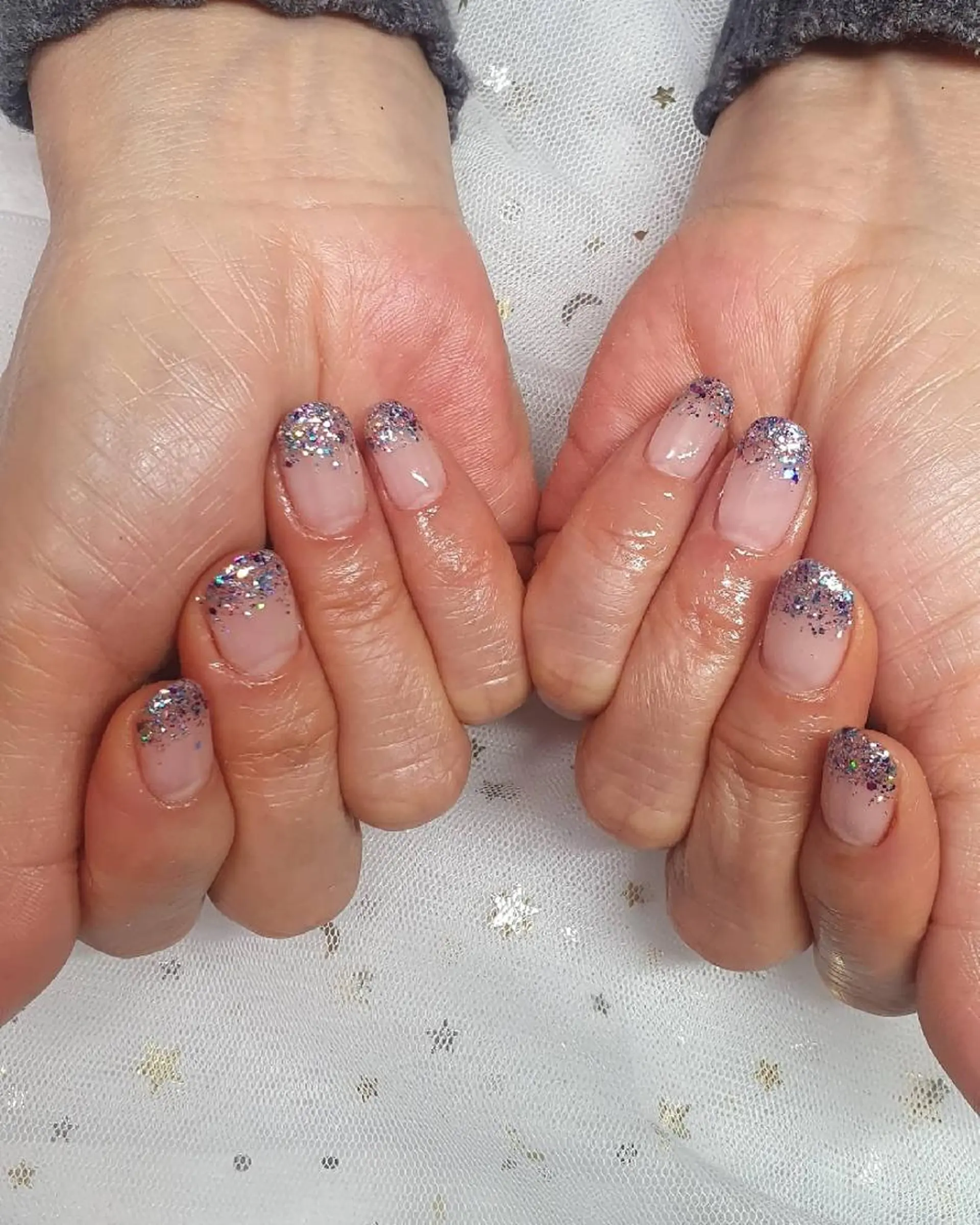 ネイル グラデーション ラメ(グリッター) ラメグラデーション Salon de dahan所属・SALON DE DAHANのネイルデザイン